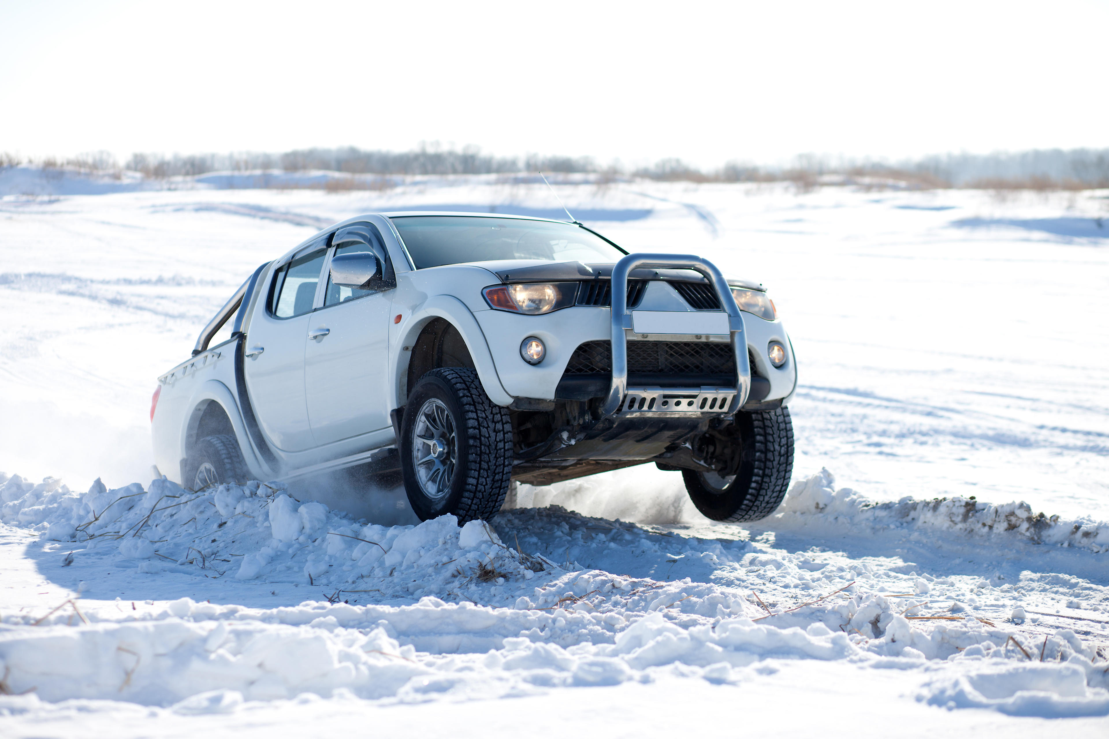 Pick-Up im Schnee