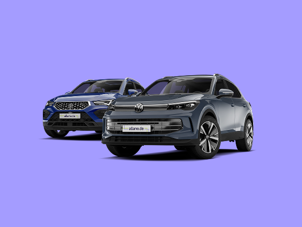 SEAT Ateca neben VW Tiguan