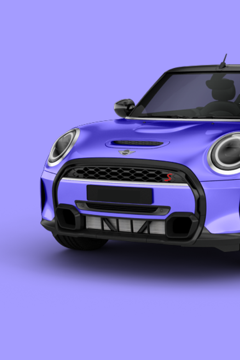 Mini Fahrzeug in Violett