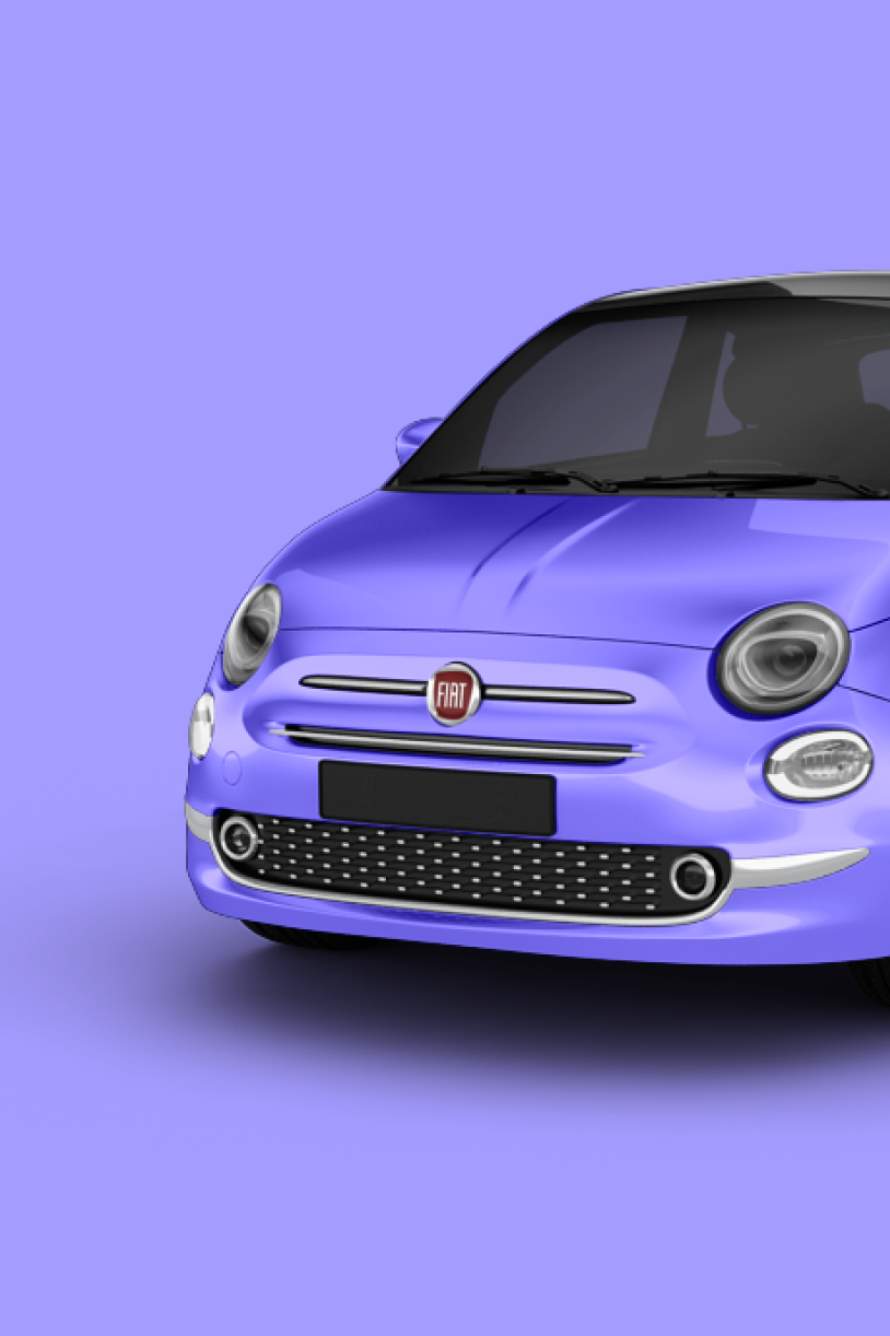 Fiat Fahrzeug in Violett