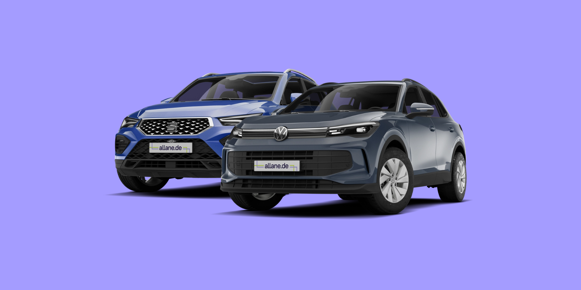 SEAT Ateca neben VW Tiguan