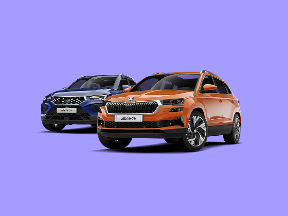 SEAT Ateca neben Škoda Karoq