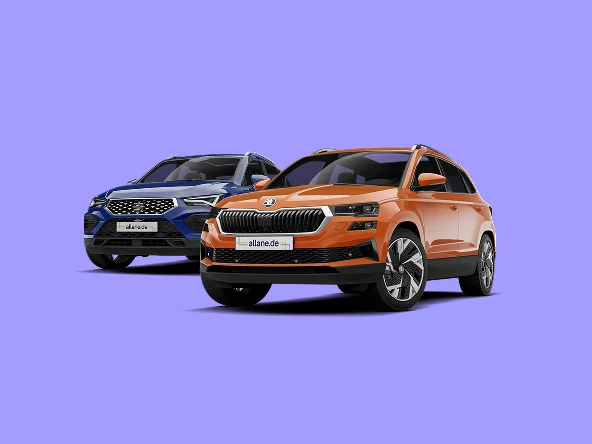 SEAT Ateca neben Škoda Karoq