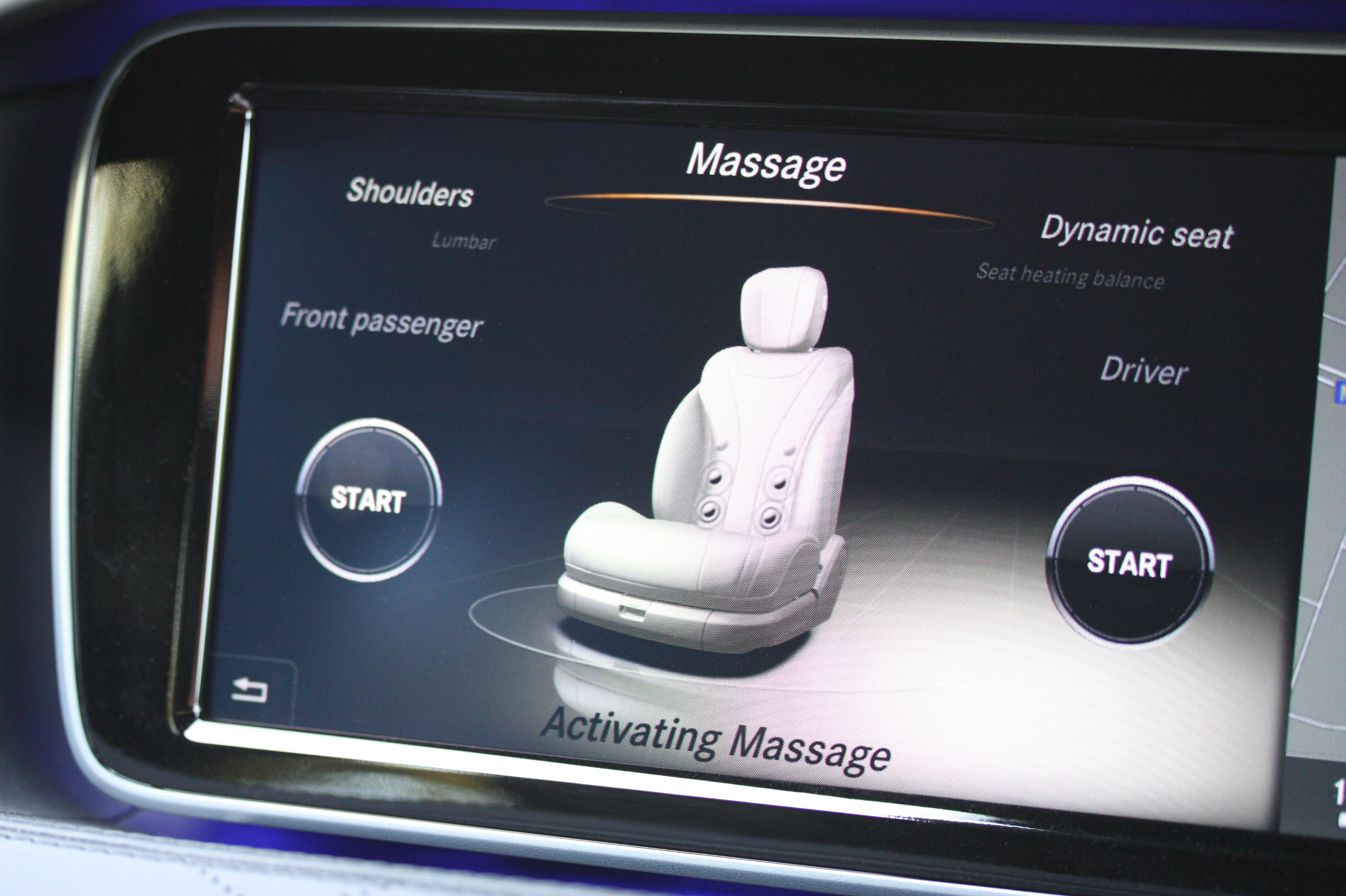 Massagefunktion Auto
