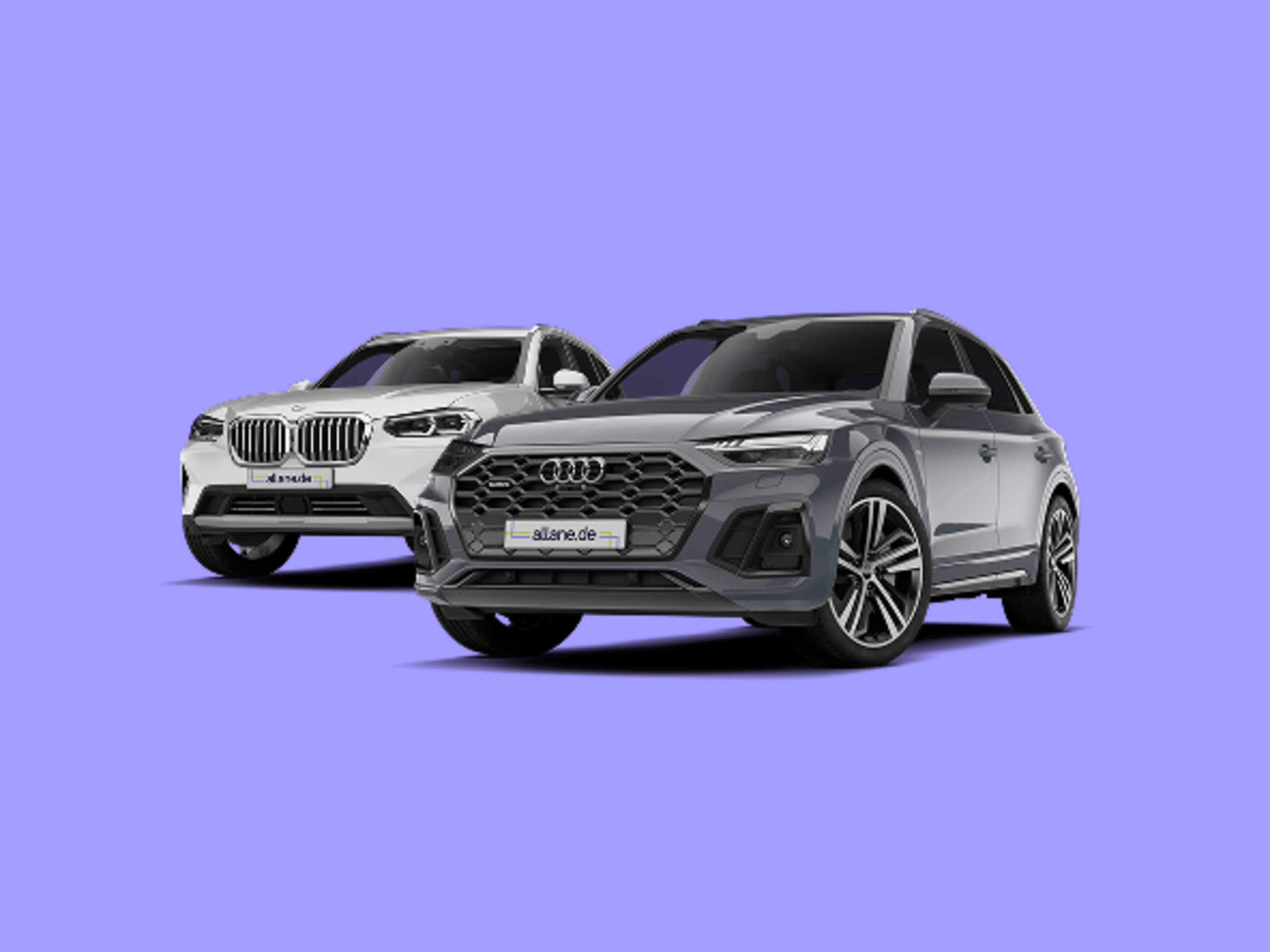 BMW X3 neben Audi Q5