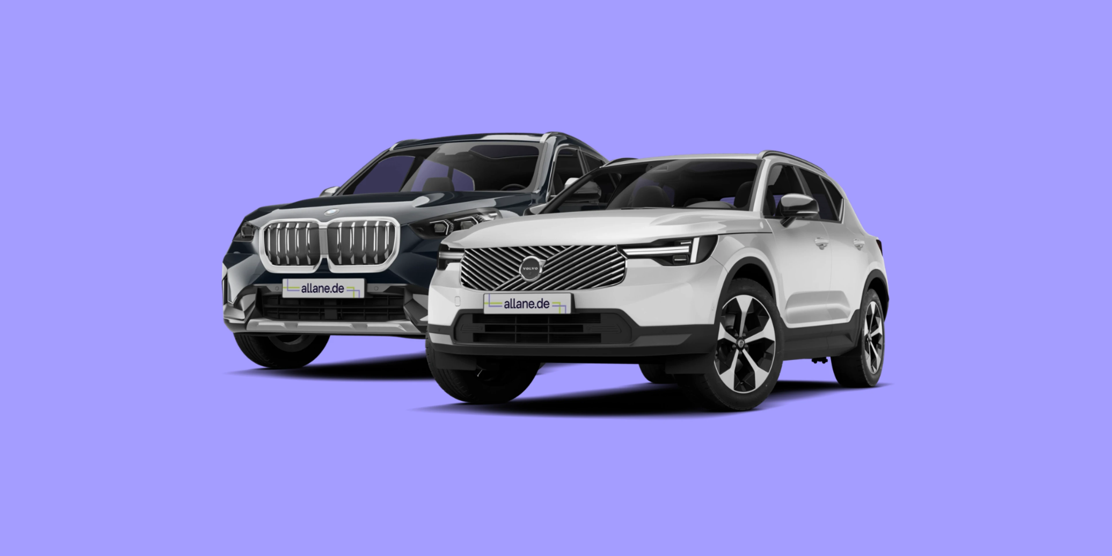 BMW X1 hinter Volvo XC0