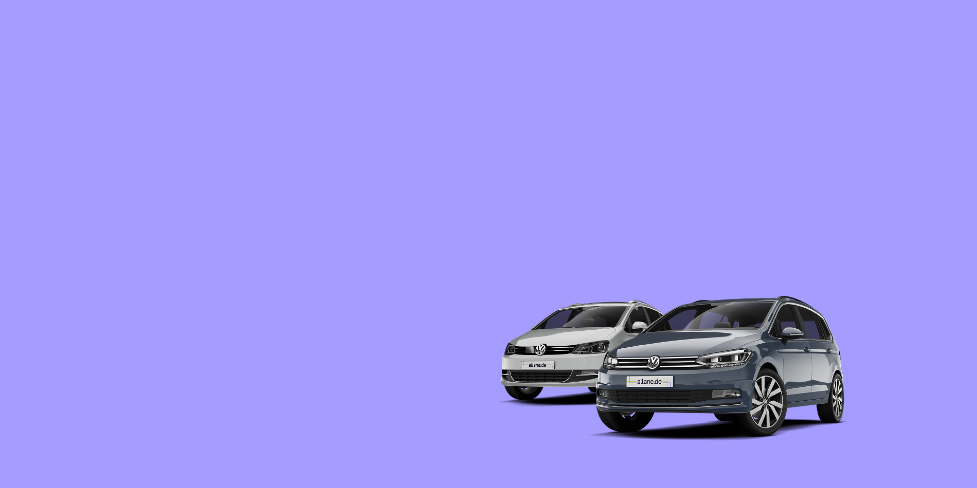 VW Sharan neben VW Touran 