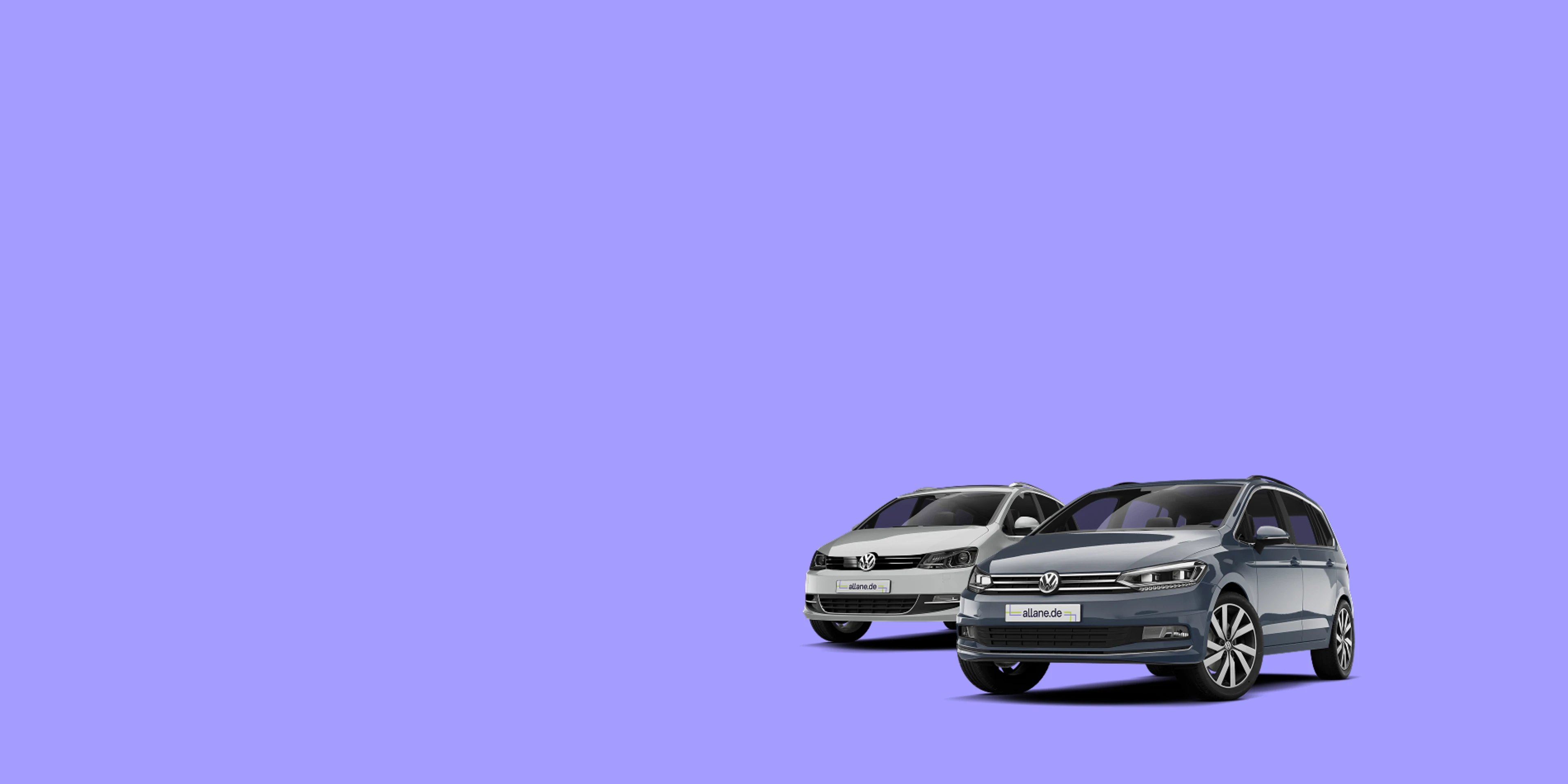 VW Sharan neben VW Touran