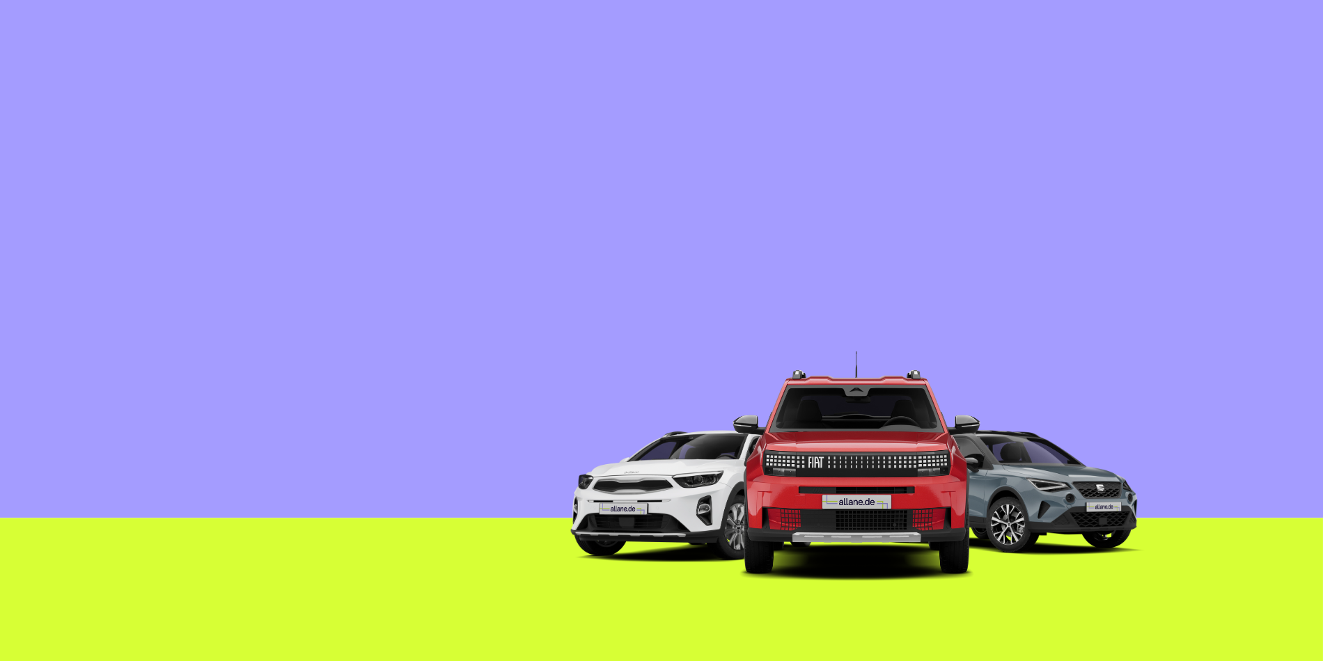 SEAT Arona neben Fiat Grande-Panda Elektro und Kia Stonic