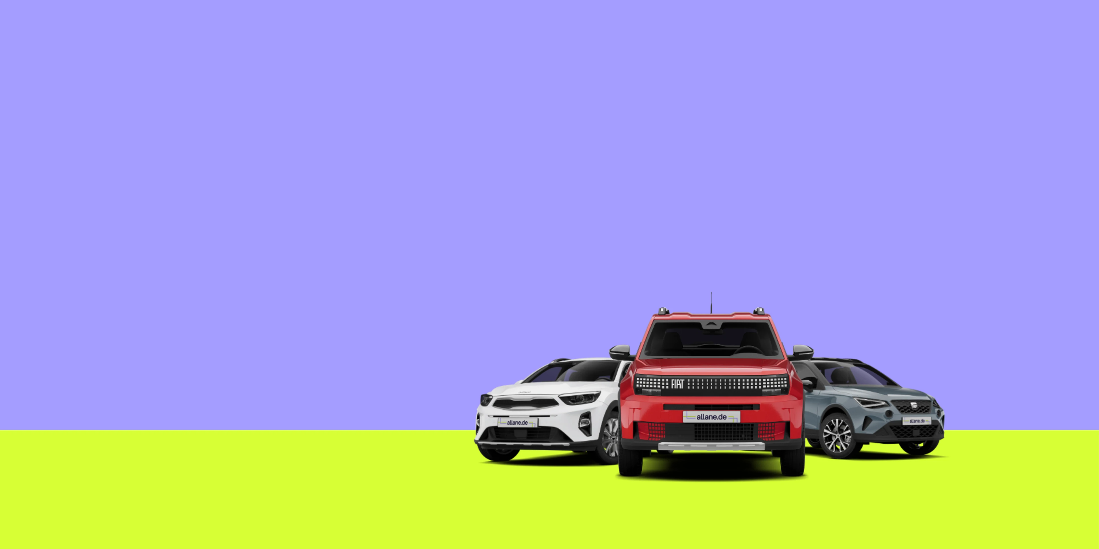 SEAT Arona neben Fiat Grande-Panda Elektro und Kia Stonic