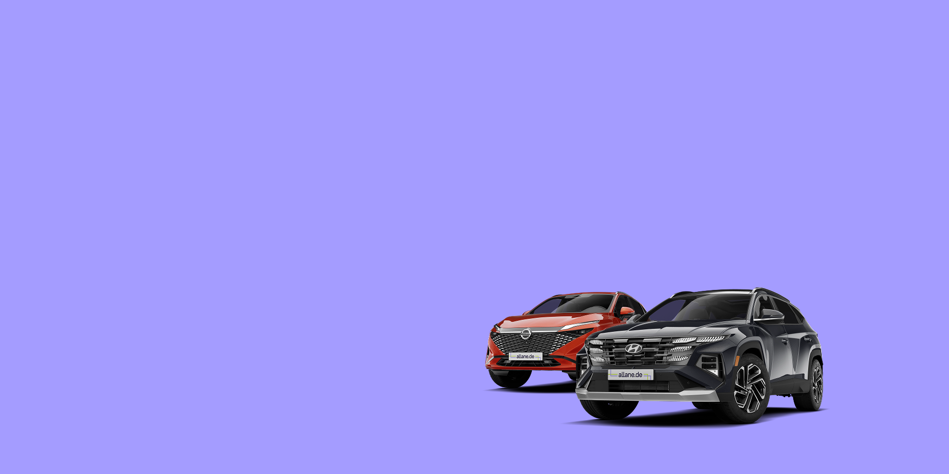 Nissan Qashqai neben Hyundai Tucson