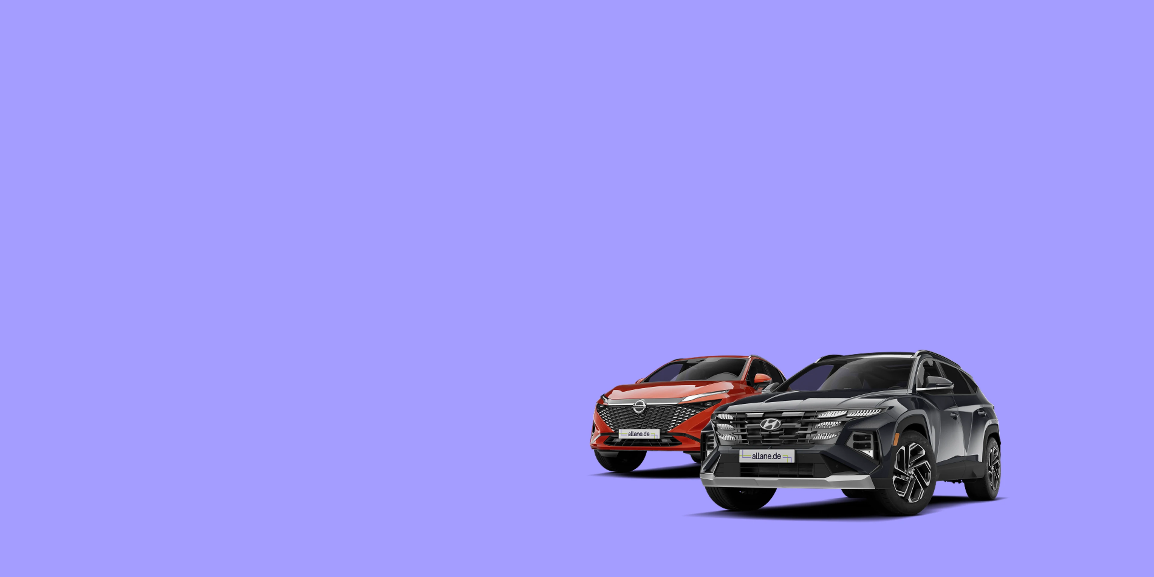 Nissan Qashqai neben Hyundai Tucson