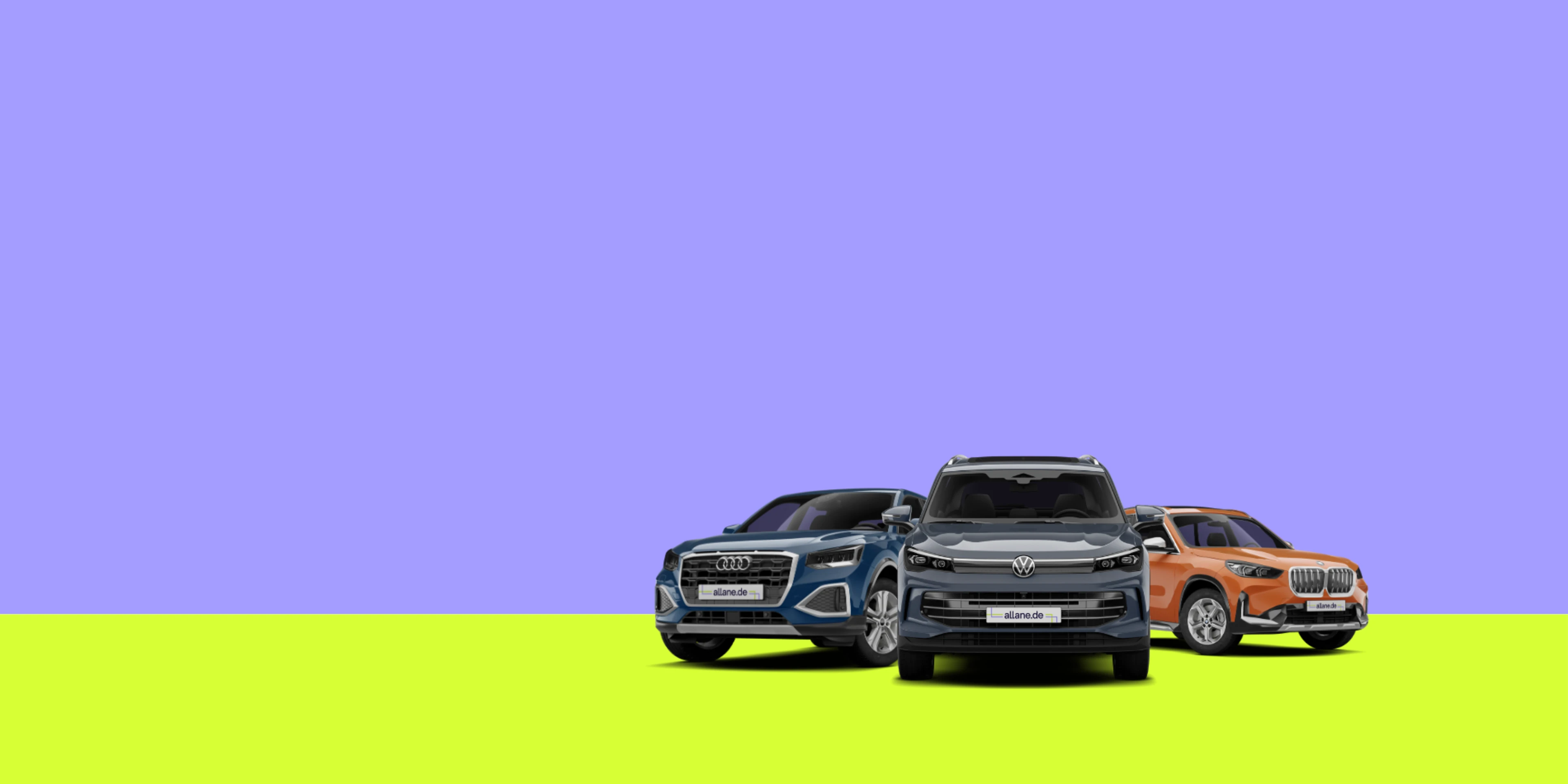 VW Tiguan neben BMW X1 und Audi Q2