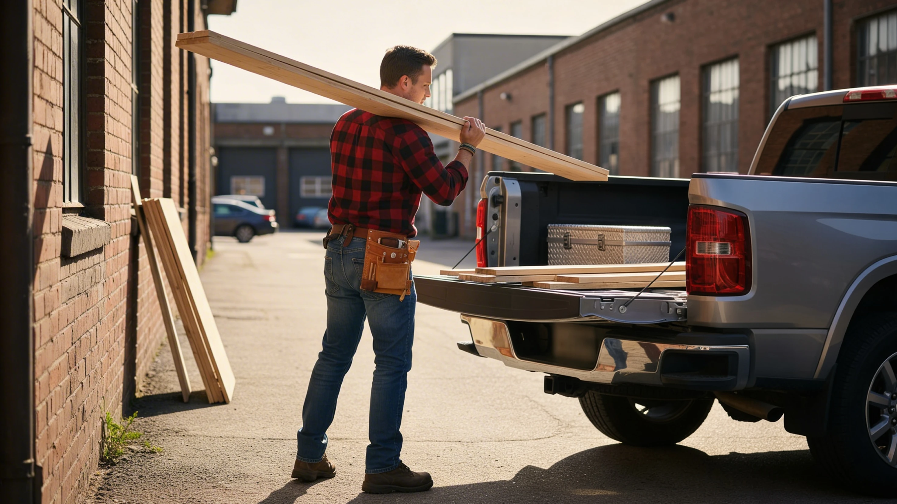 Handwerker mit Pick-p