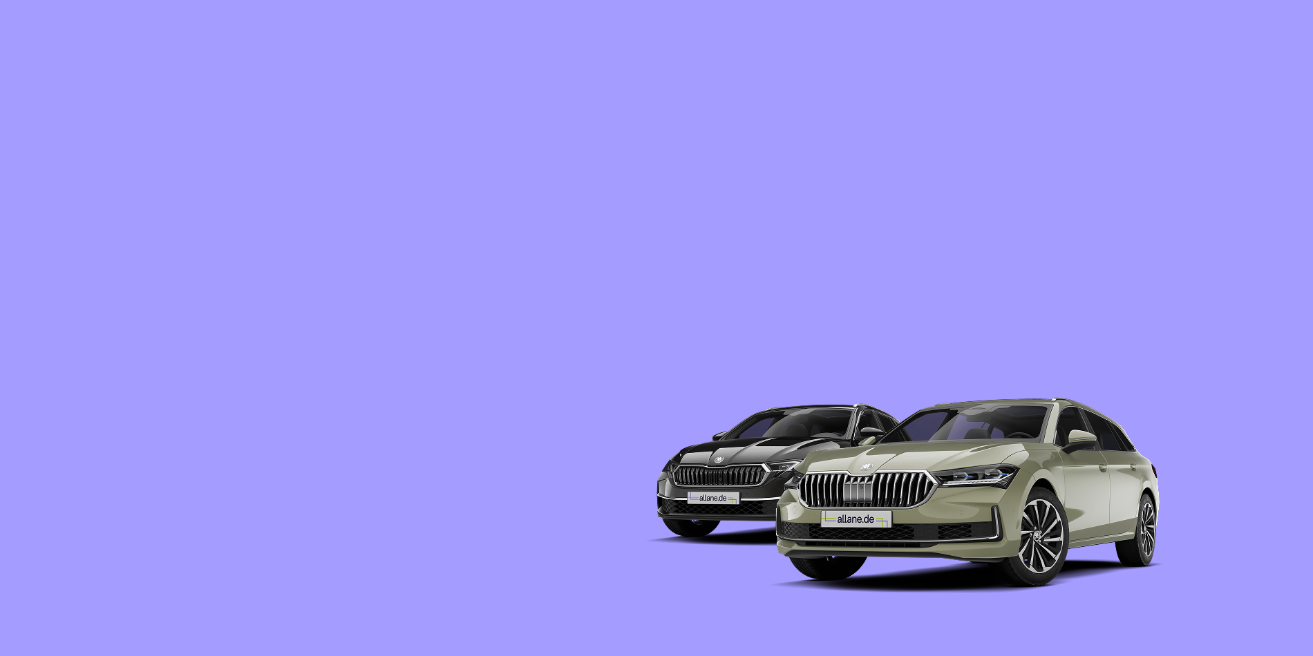 Škoda Octavia neben Škoda Superb