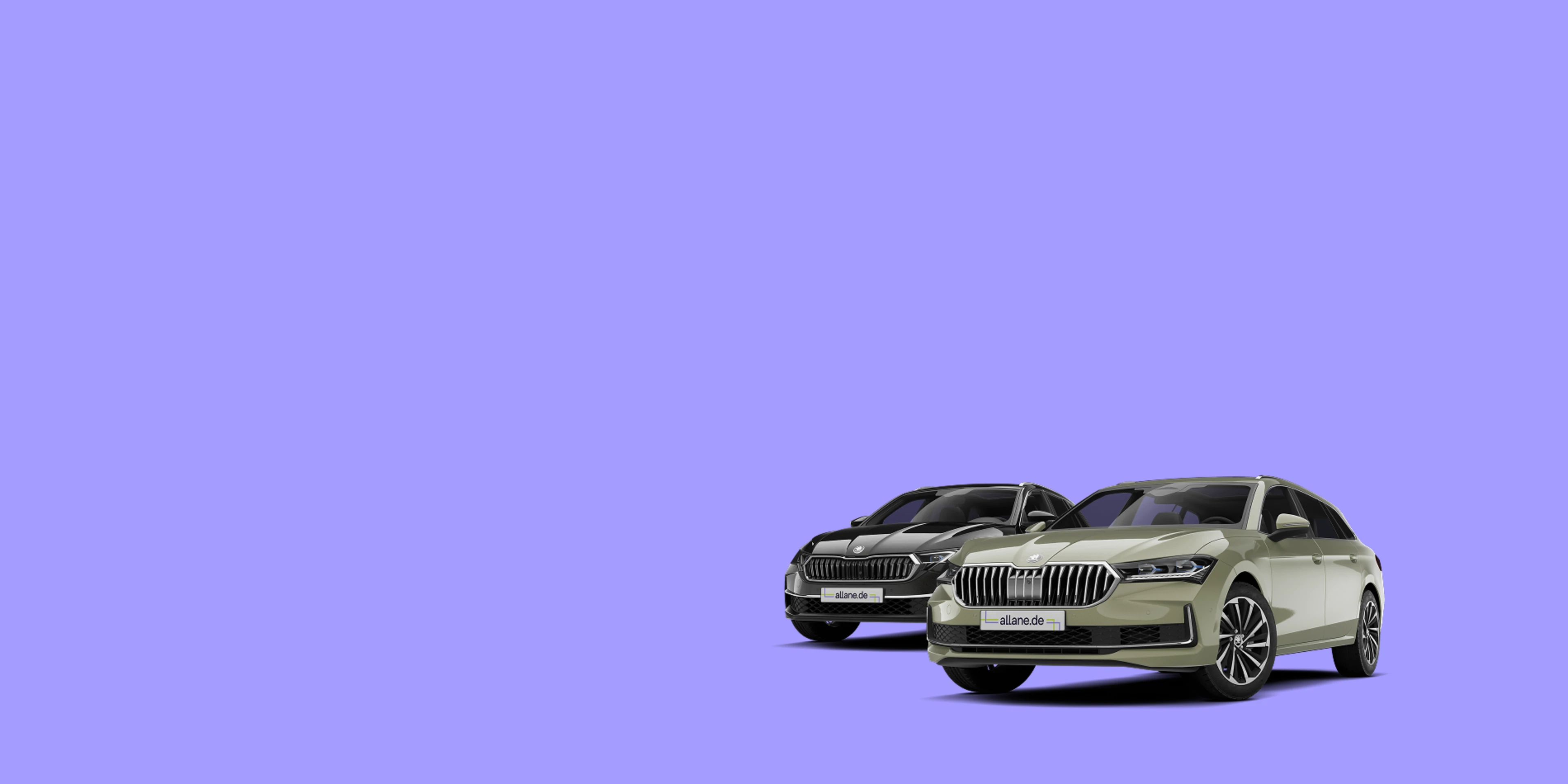 Škoda Octavia neben Škoda Superb