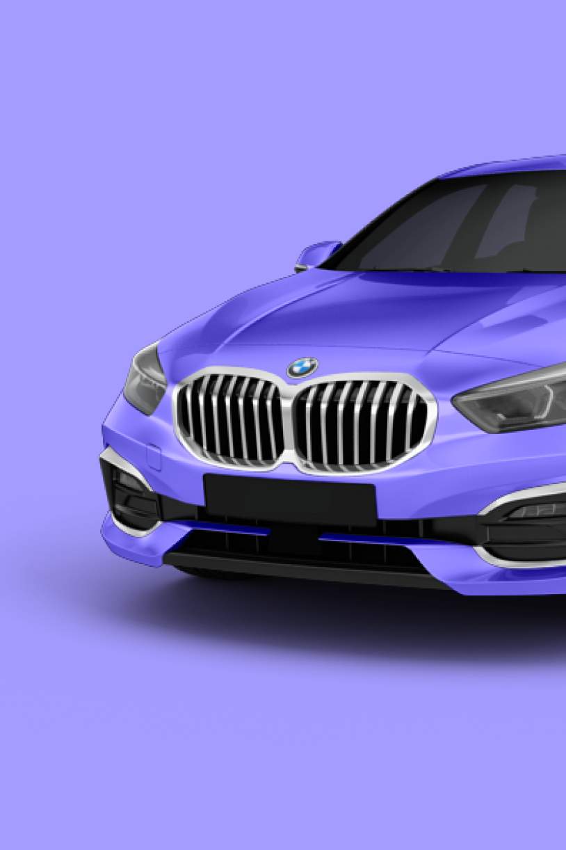 BMW Marke in Violett