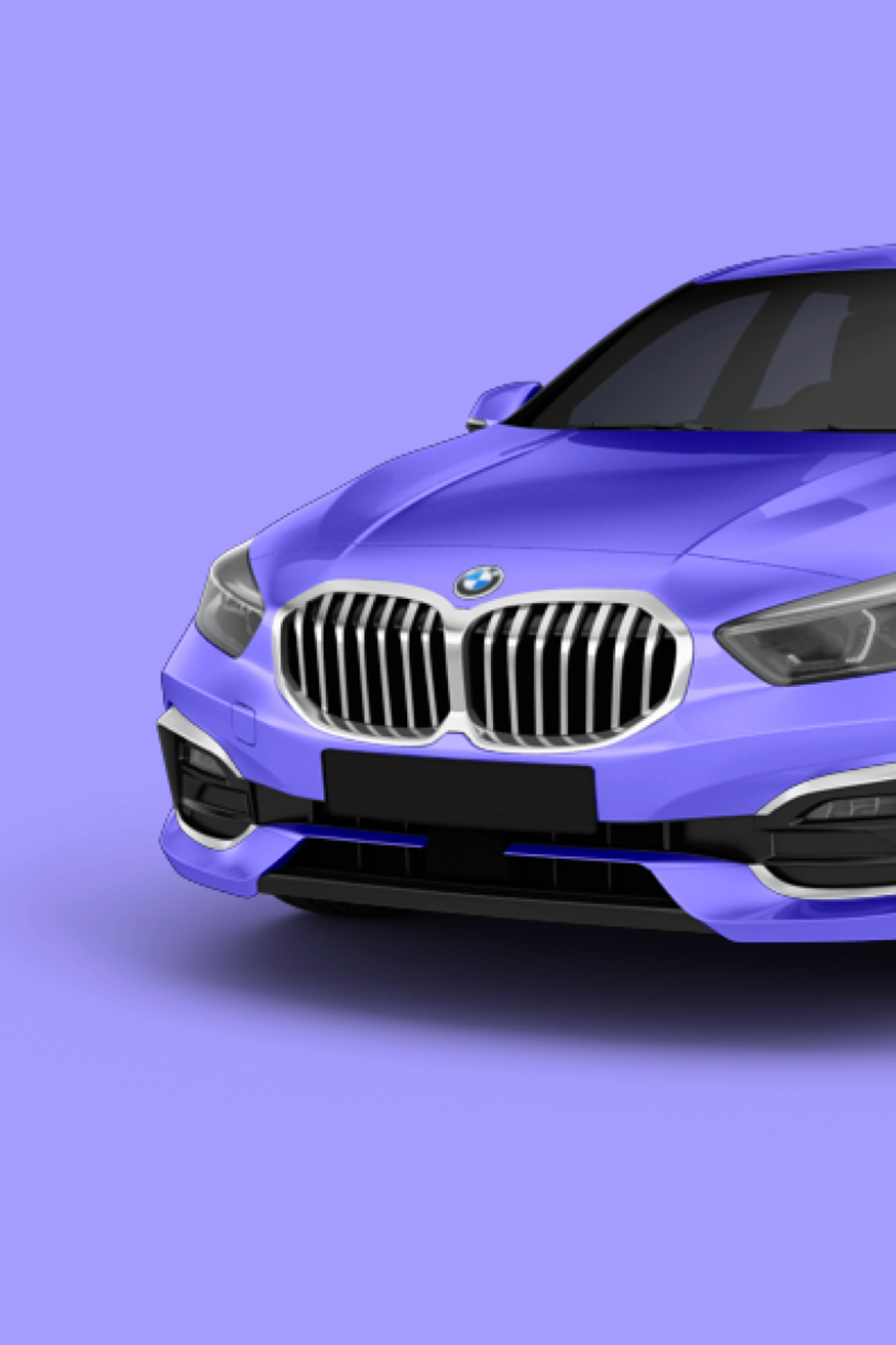 BMW Fahrzeug in Violett