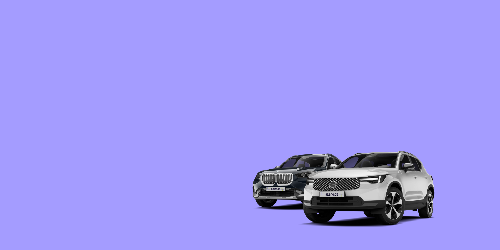 BMW X1 in schwarz und Volvo XC40 in silber