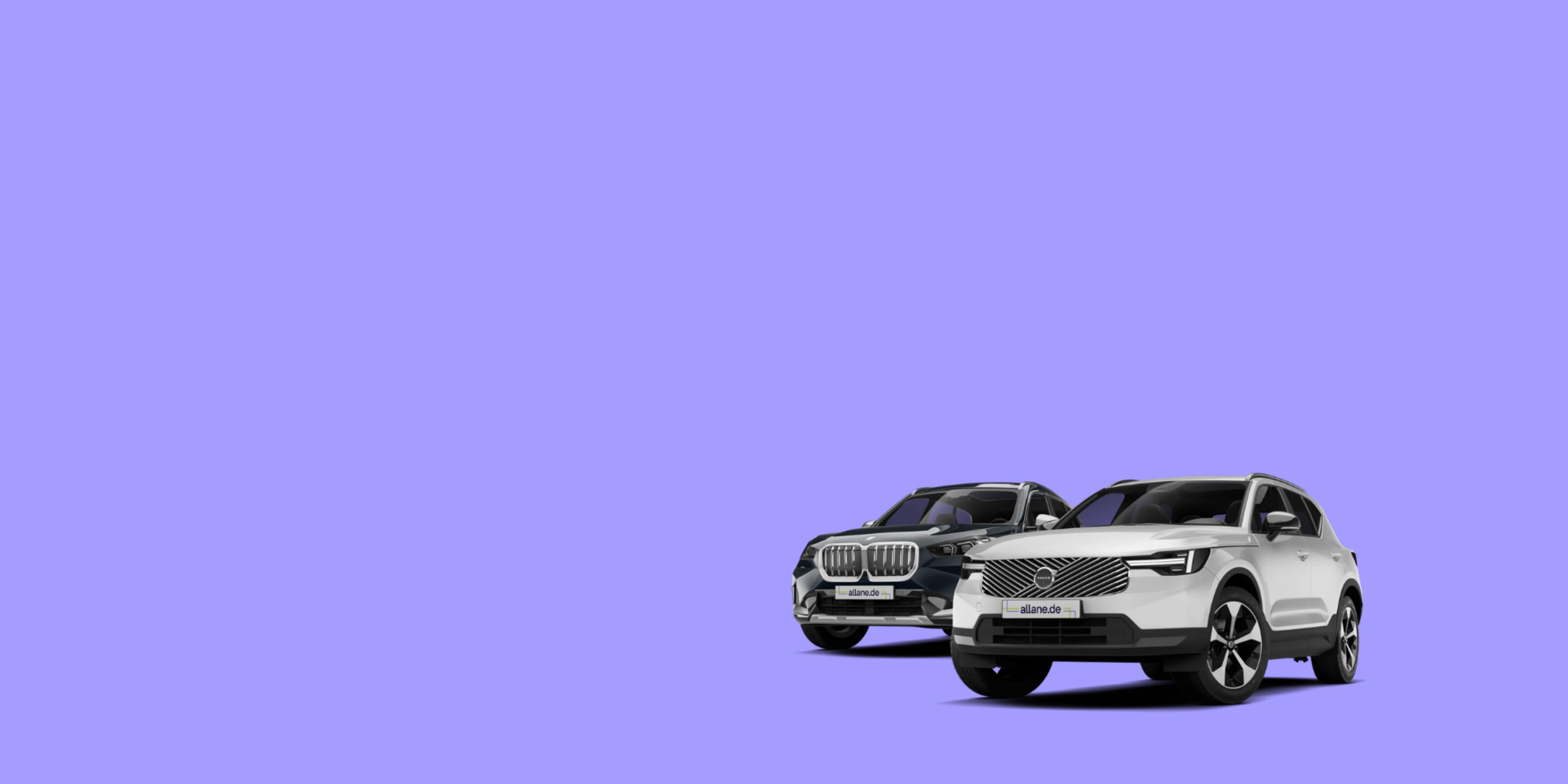 BMW X1 in schwarz und Volvo XC40 in silber