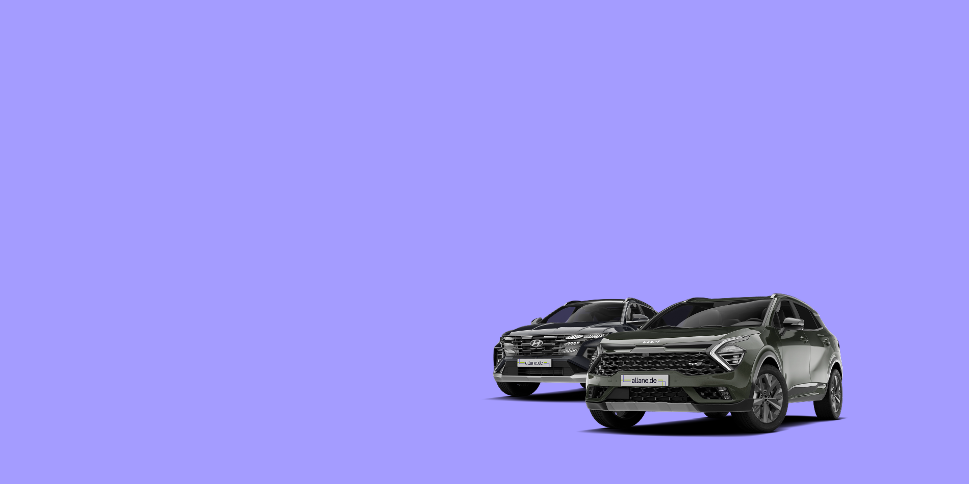 Hyundai Tucson neben Kia Sportage