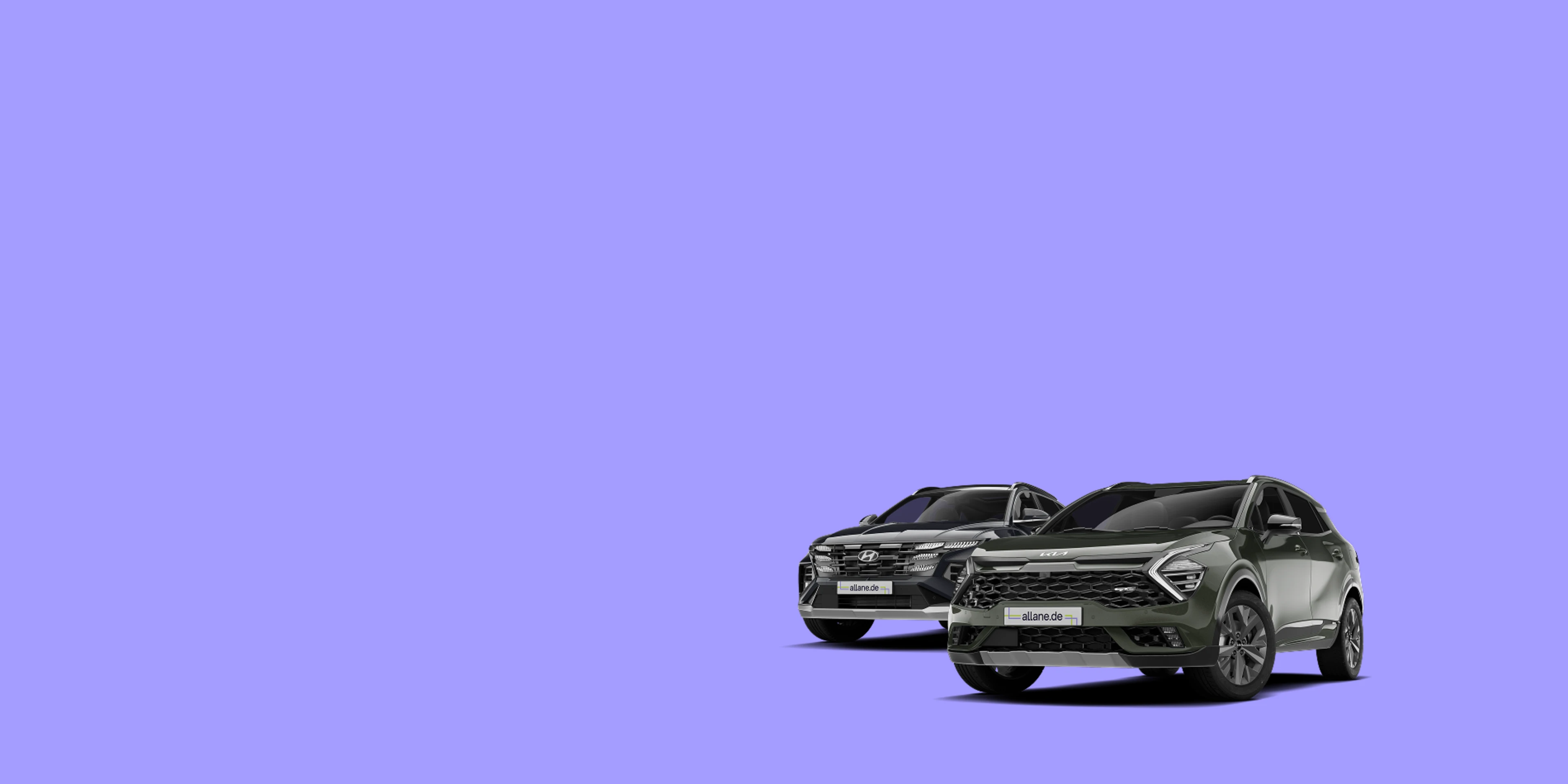 Hyundai Tucson neben Kia Sportage