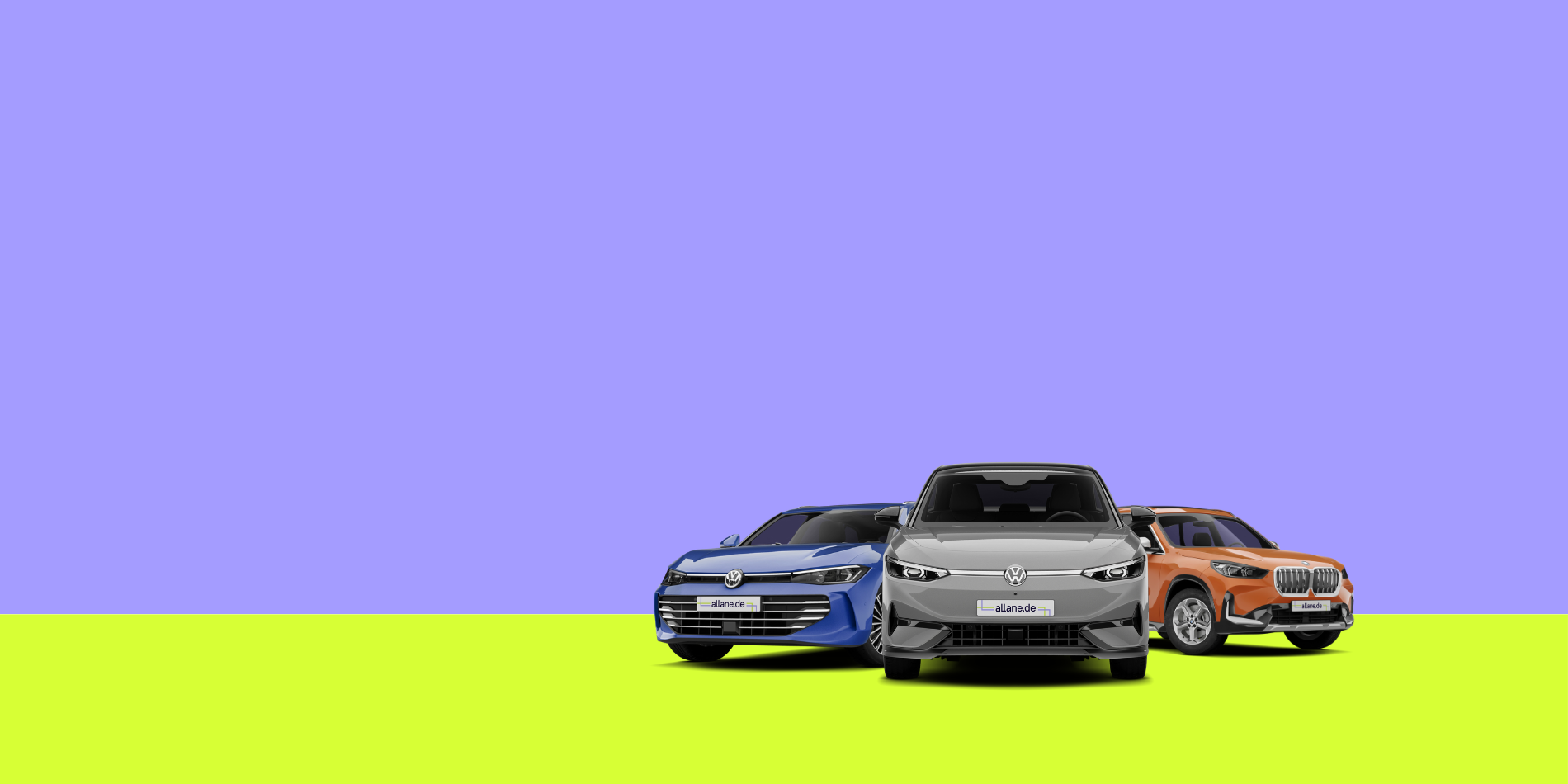 VW Passat neben VW Golf und BMW X1