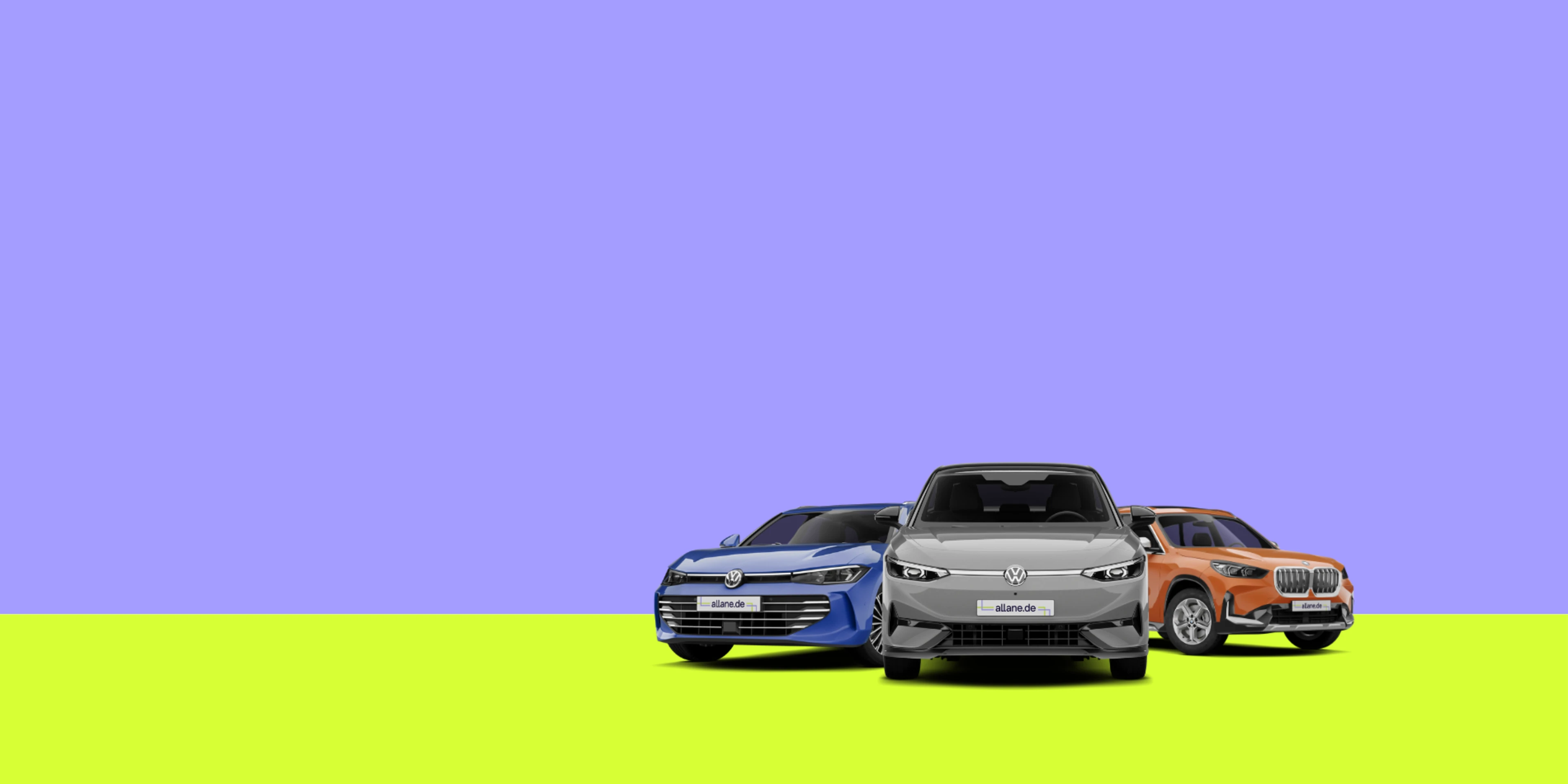 VW Passat neben VW Golf und BMW X1