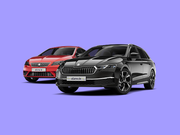 SEAT Leon neben Škoda Octavia