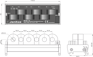Modul 20CM-CT6 Masszeichnung