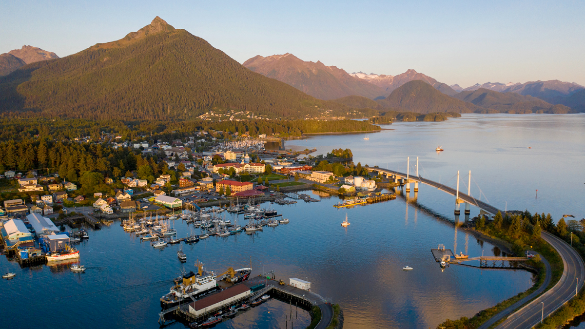 Flight from Seattle and scenic Sitka