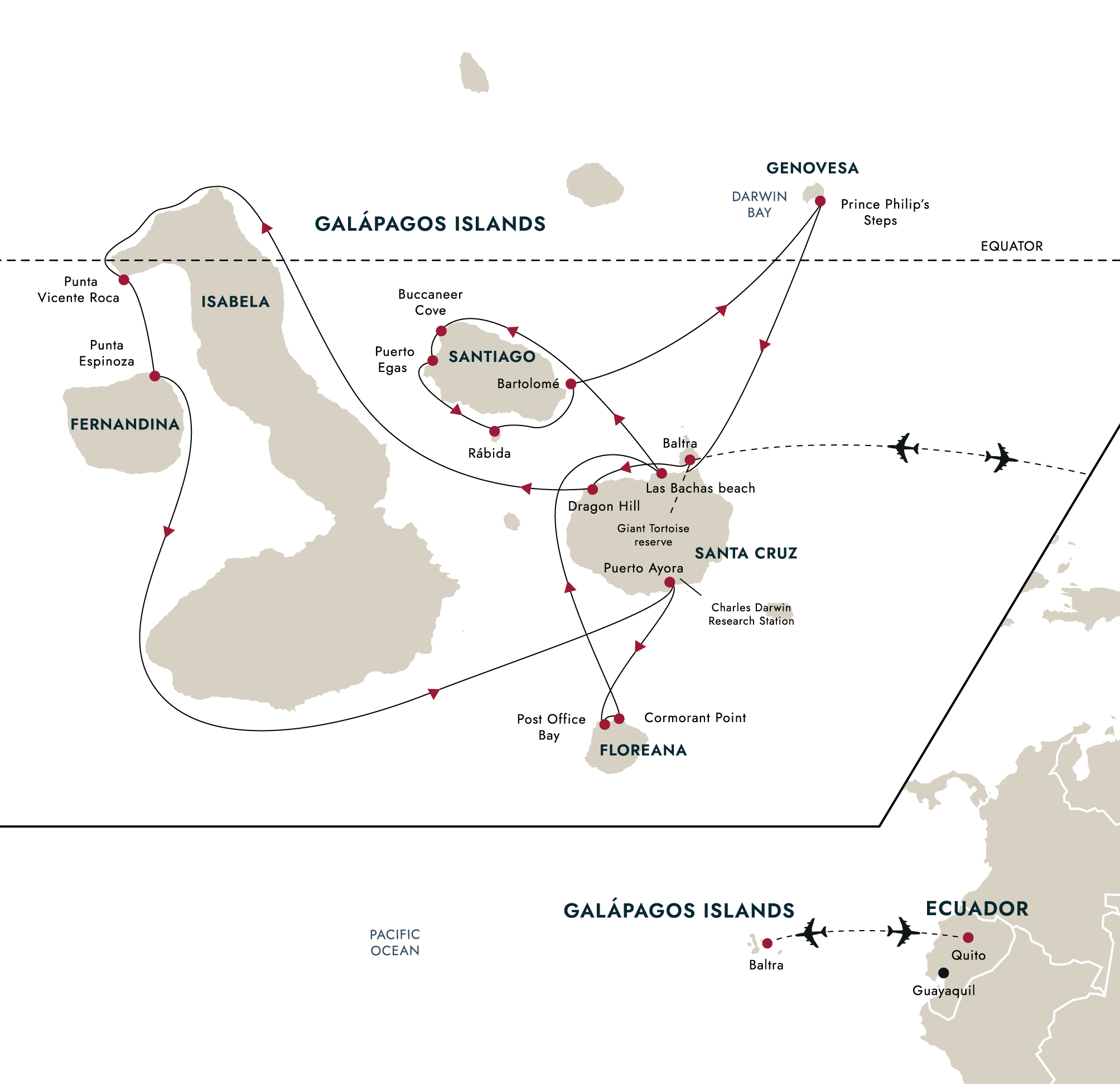 Nine of the Best Isles (Western and Northern Route) – route map