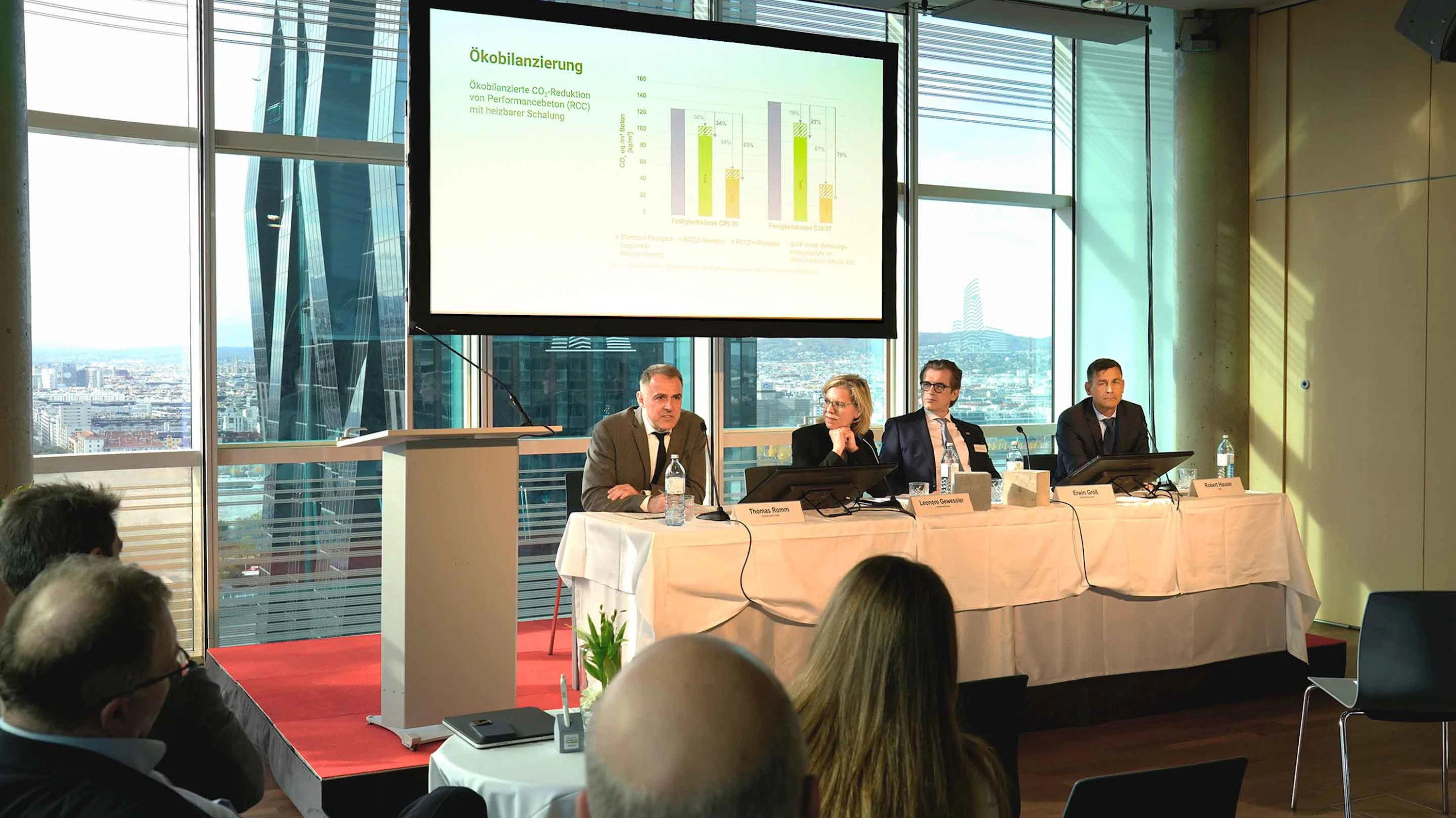 Pressekonferenz RCC Beton Photo: Press conference RCC-Concrete