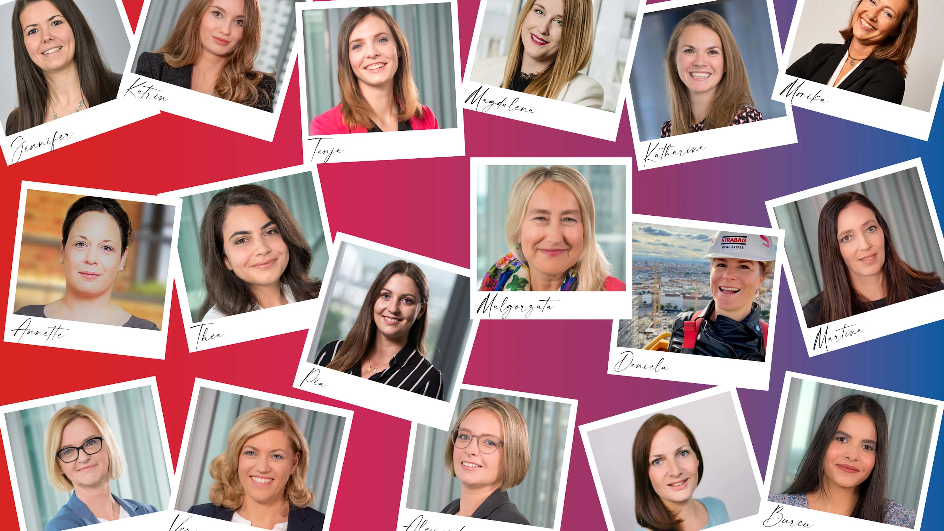 Weltfrauentag Foto: Frauen bei STRABAG Real Estate Collage