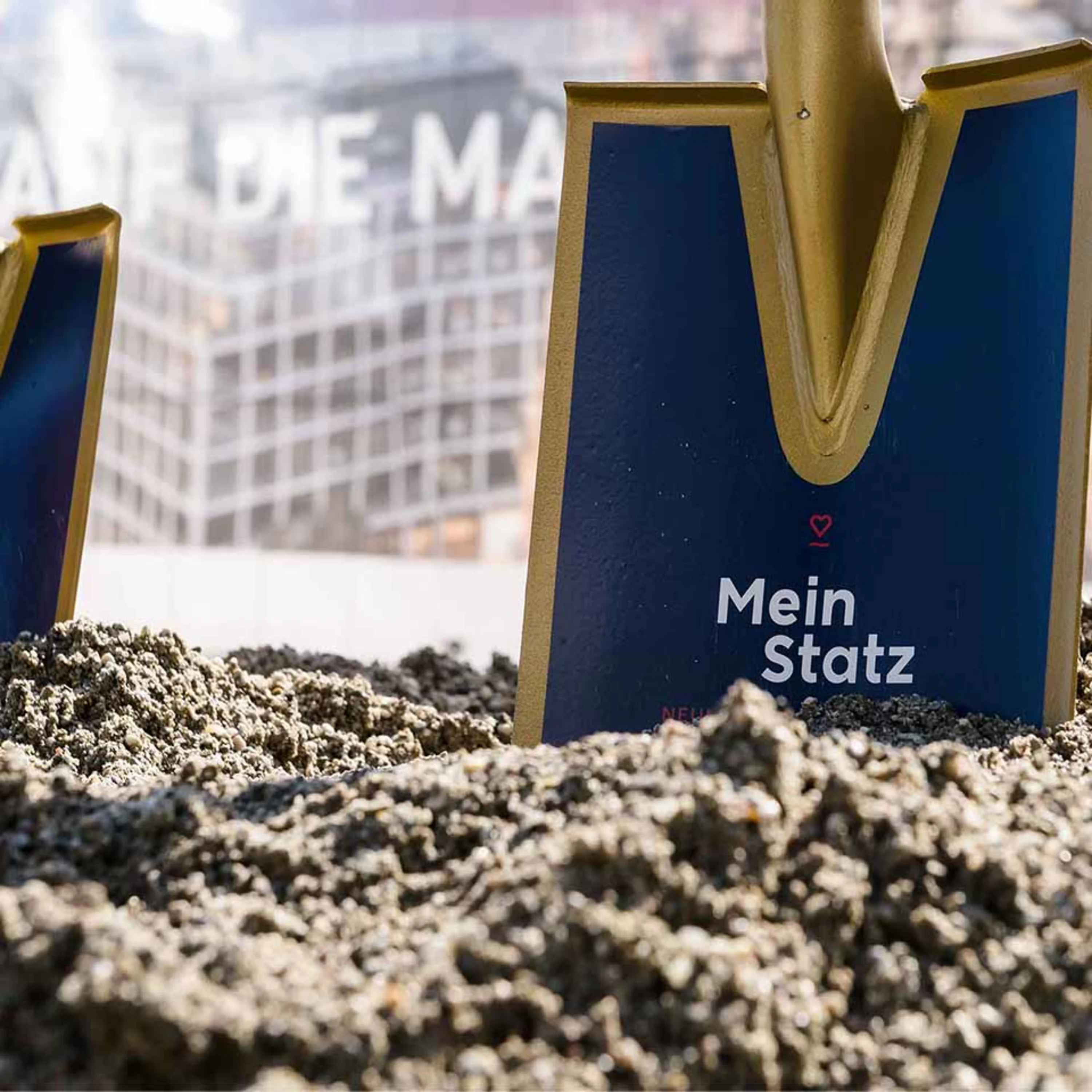 Spatenstich Mein Statz Foto: Spatenstich beim Projekt mein Statz in Neumarkt am Wallersee