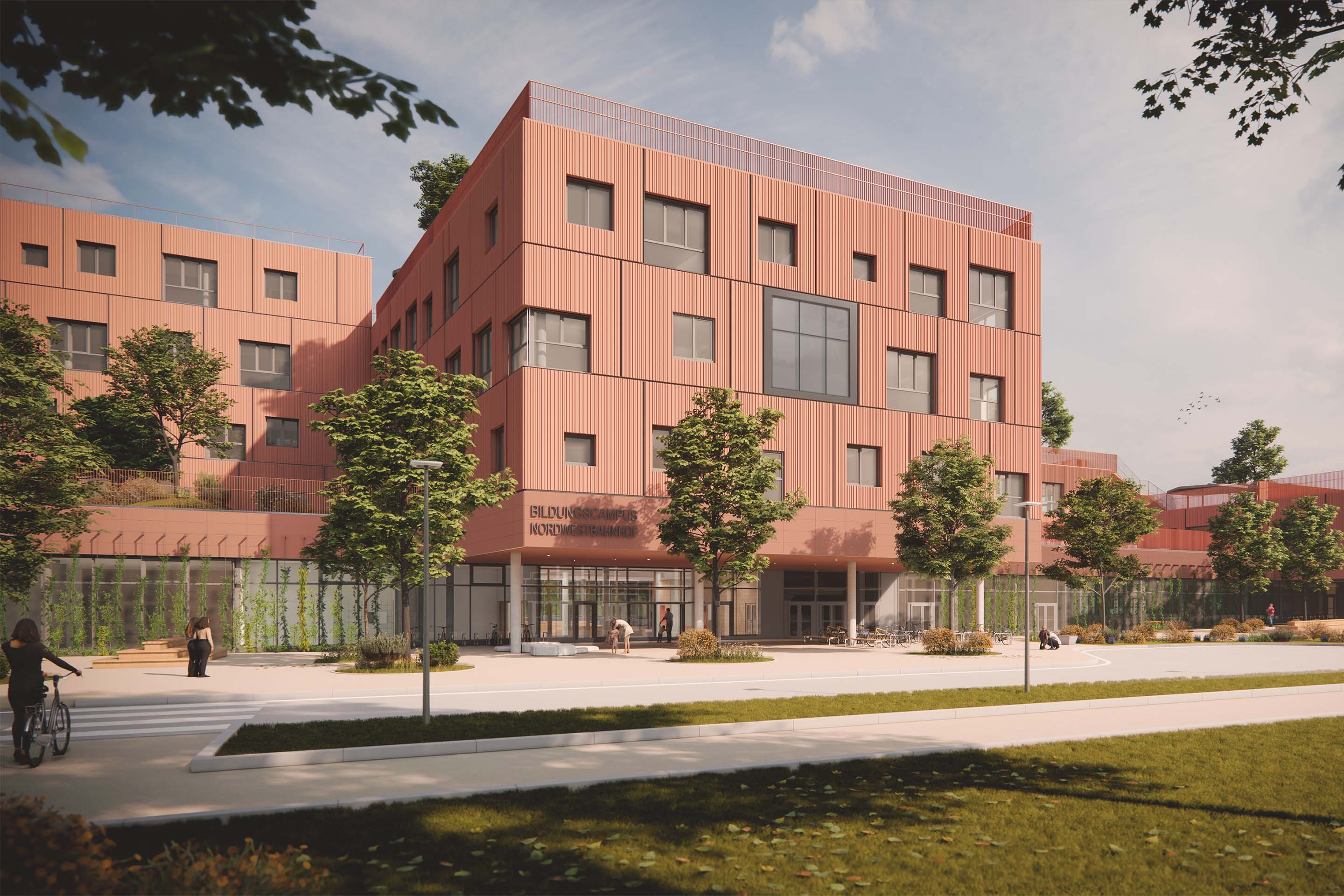 Foto: Der neue Bildungscampus Nordwestbahnhof wird errichtet von STRABAG Real Estate