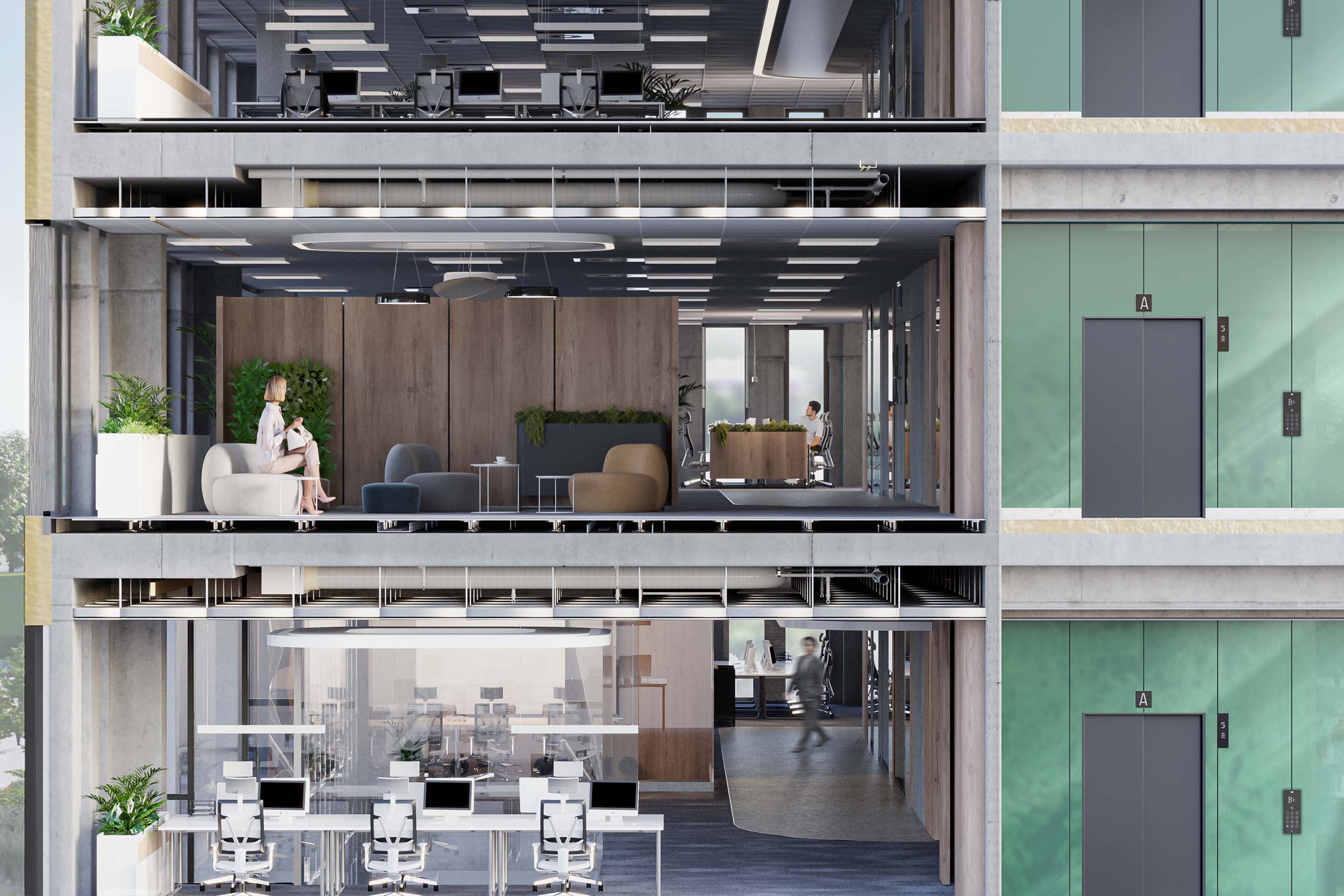 Zdjęcie: Plaza Nova odzwierciedla nowe środowisko pracy