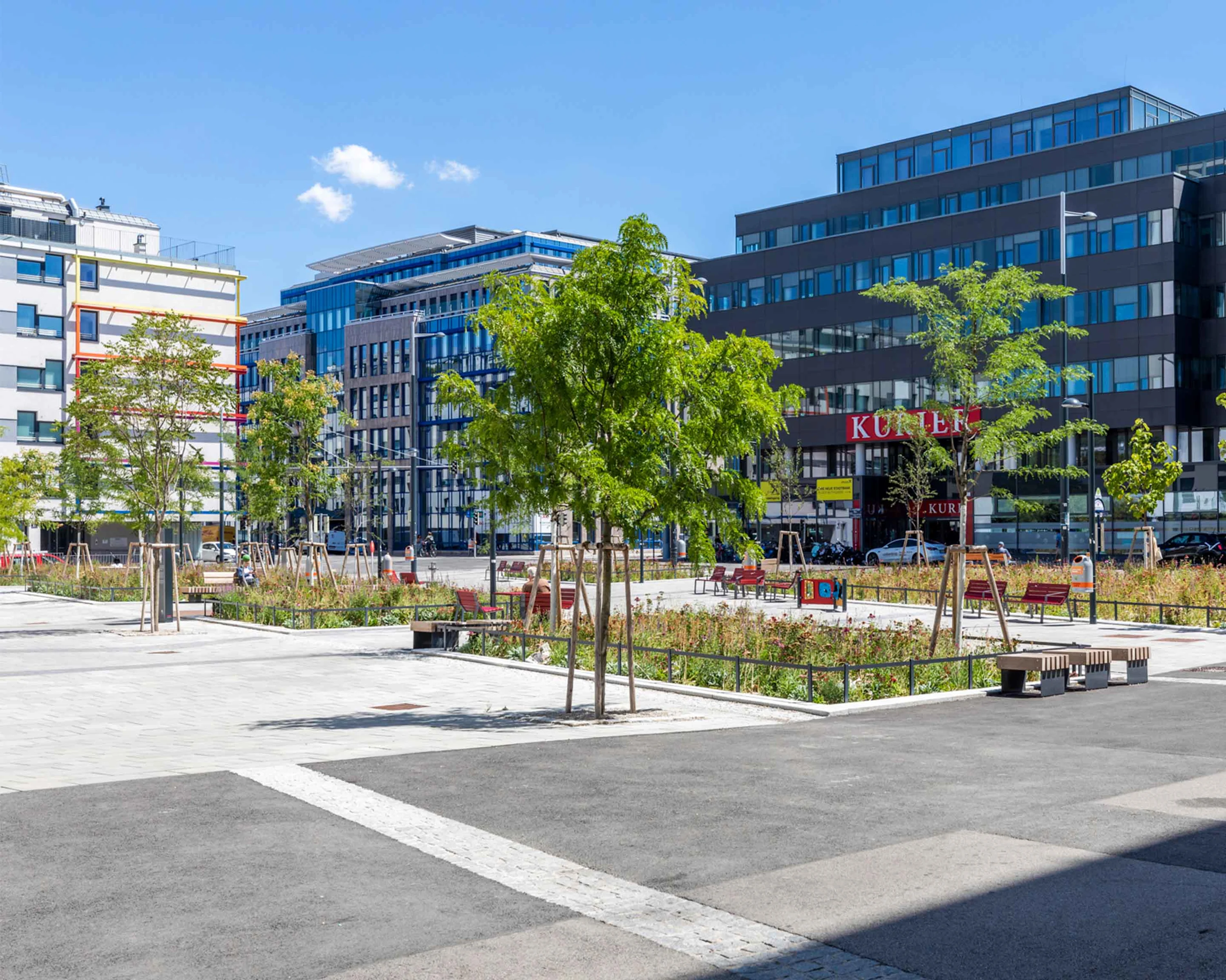 Foto: Aussenbereich Square Two Smartments