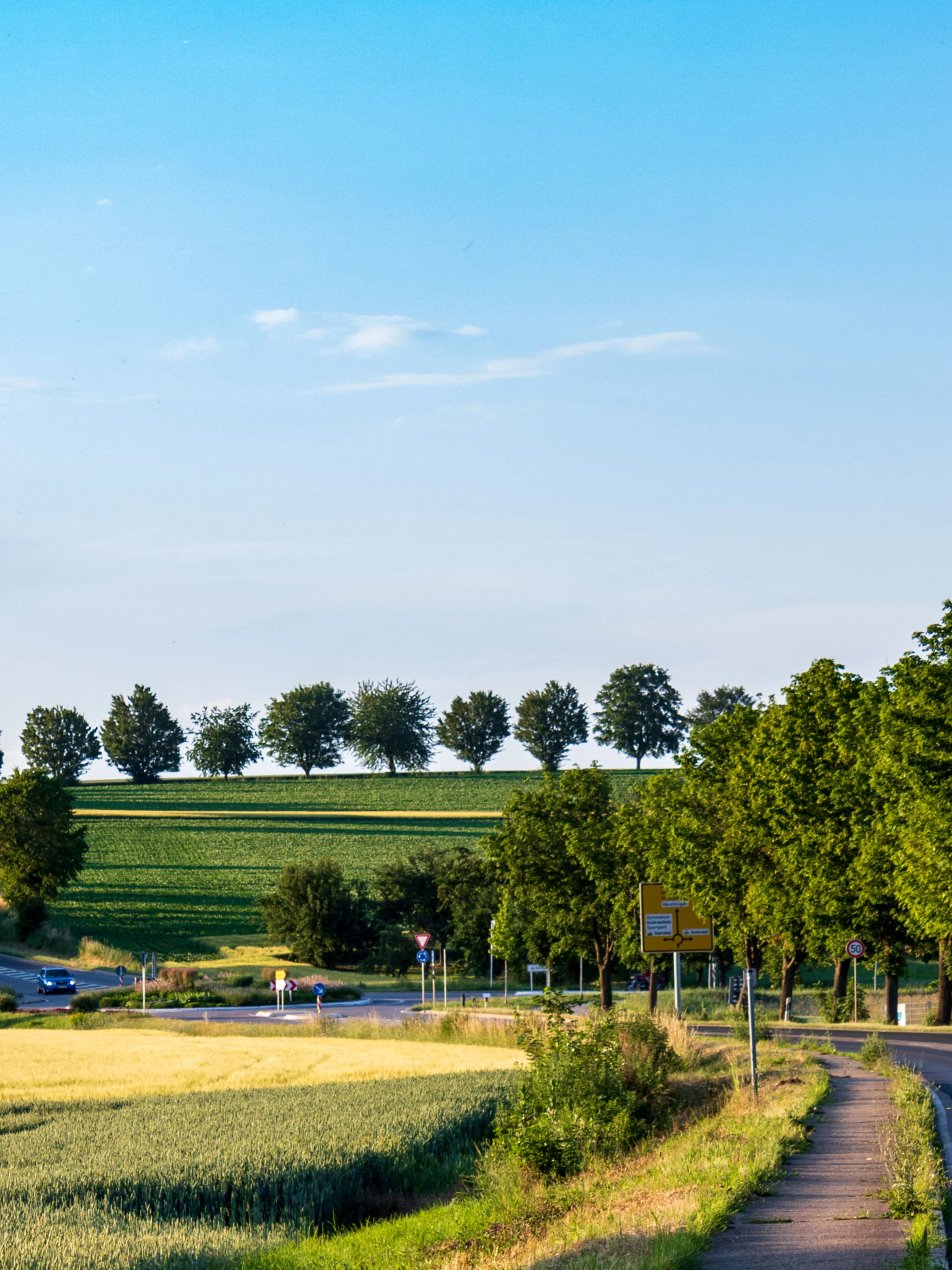 Foto: Strasse von Bad Friedrichshall nach Heilbronn und umgekehrt