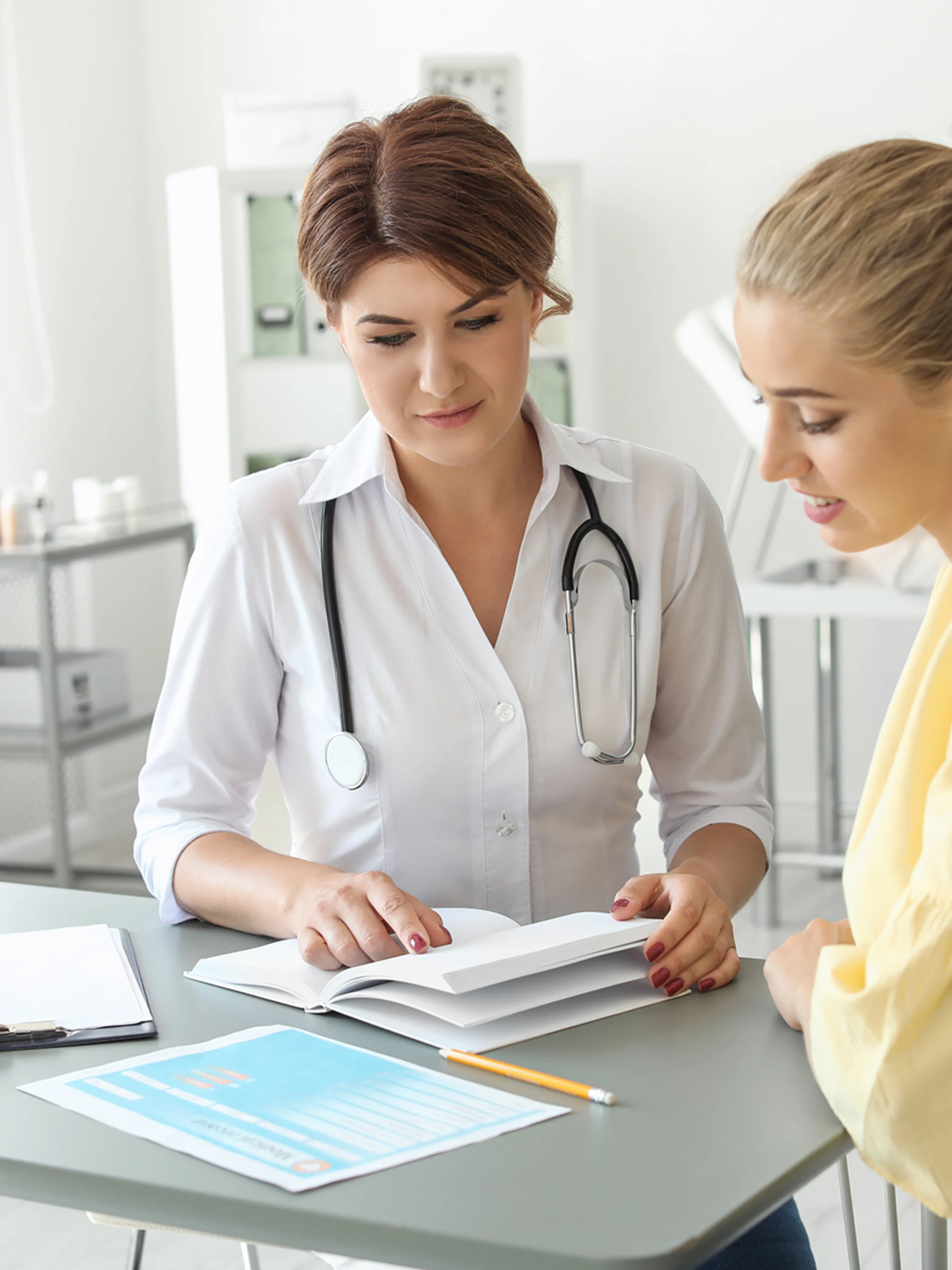 Fotografia: Konzultácia s pacientom v ordinácii