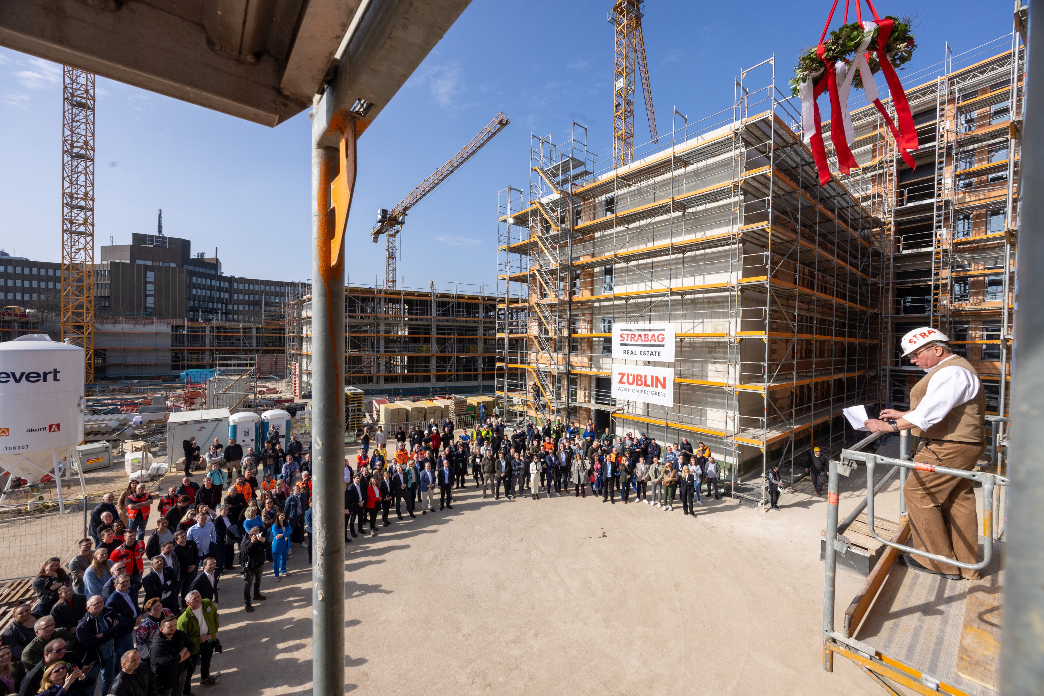 Richtspruch: Richtfest MONA auf dem H3ö Campus Hannover