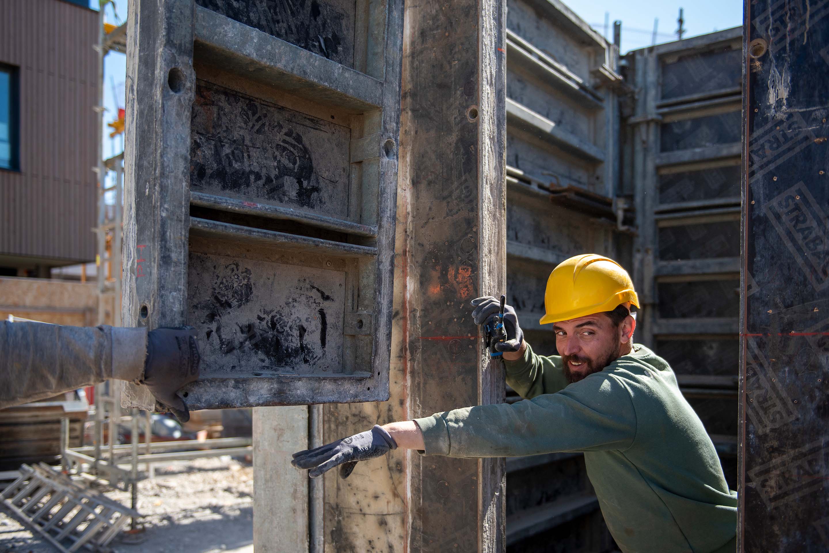 Precision work at the Weitblick construction site in Vienna’s Prater.