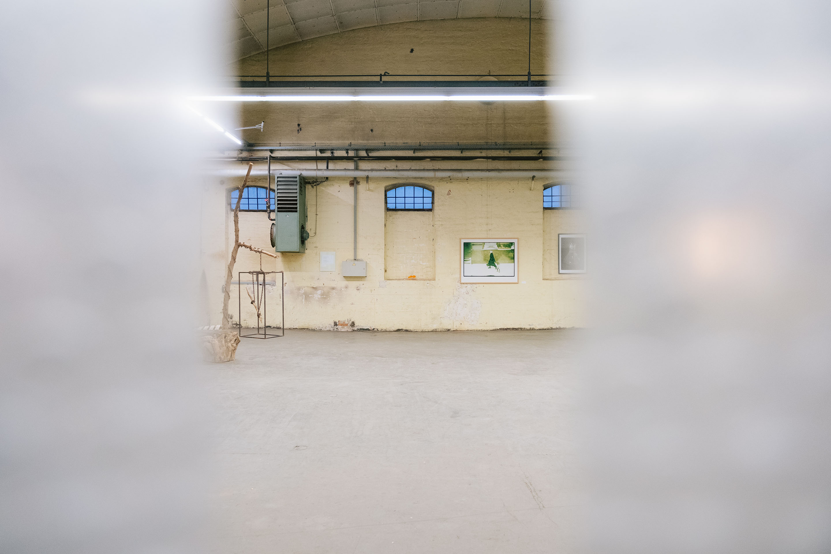 Foto: Innenansicht der alten Sheddachhalle