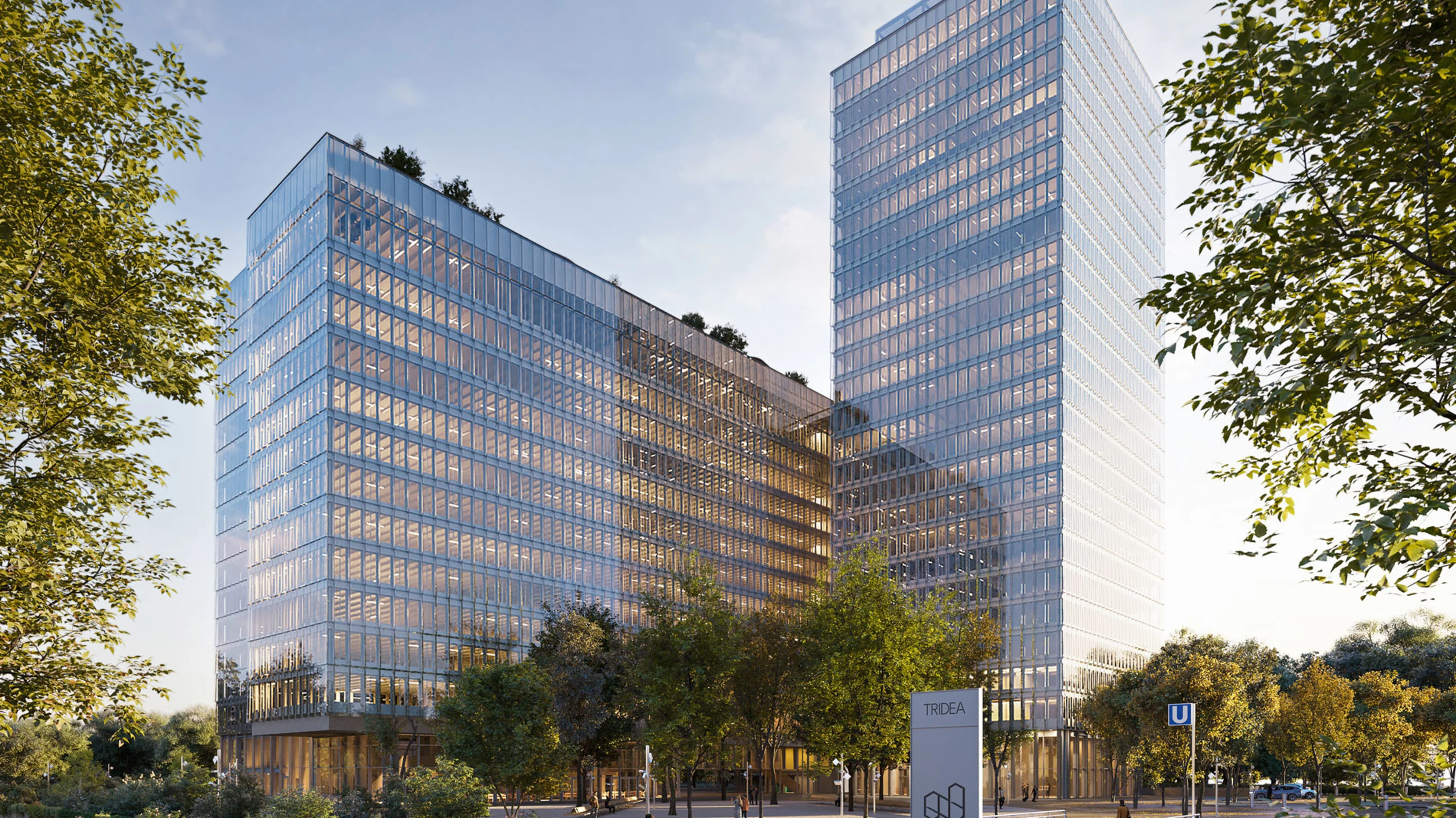 Image: Modern and transparent building - the new BVK headquarters