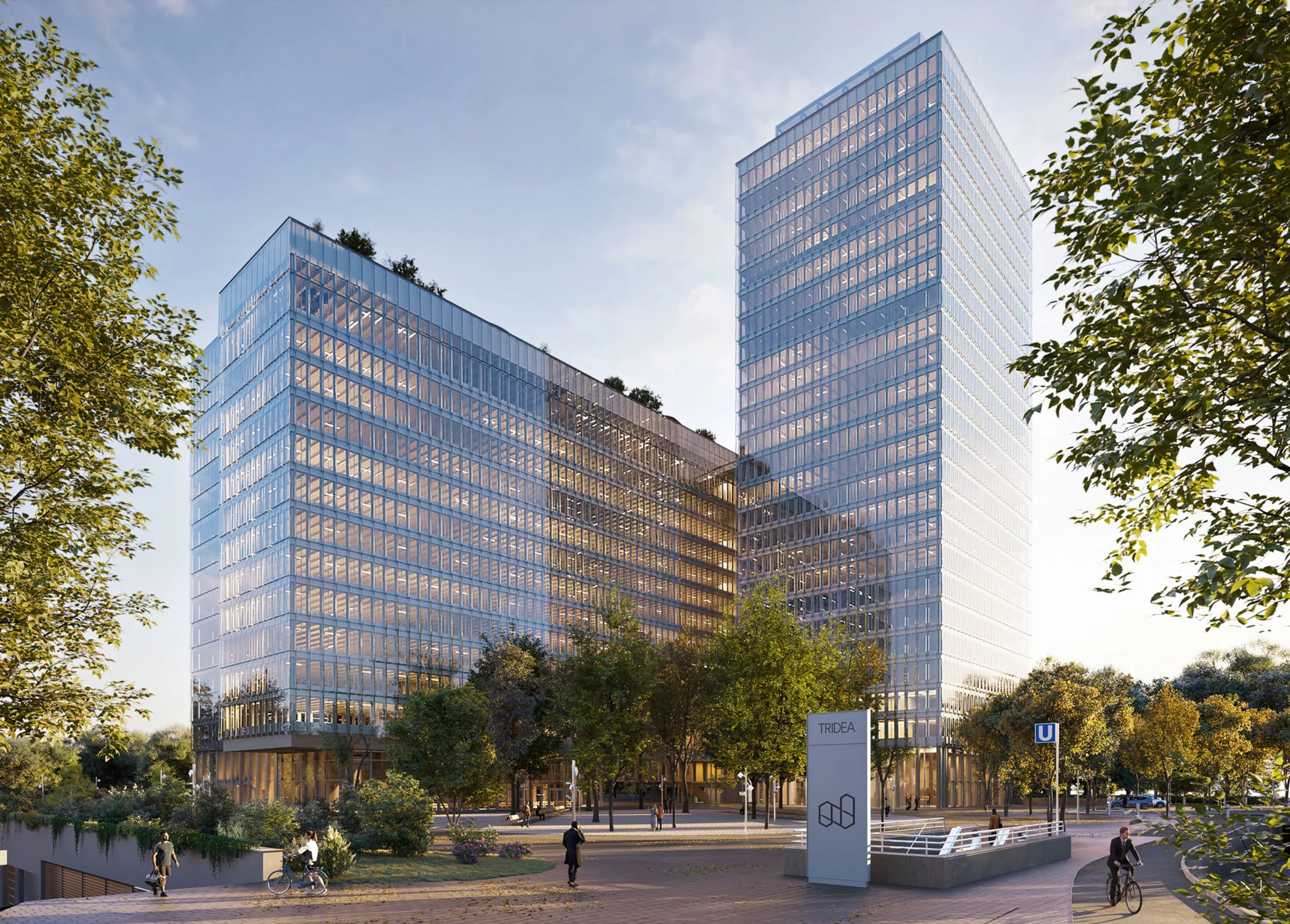 Image: Modern and transparent building - the new BVK headquarters