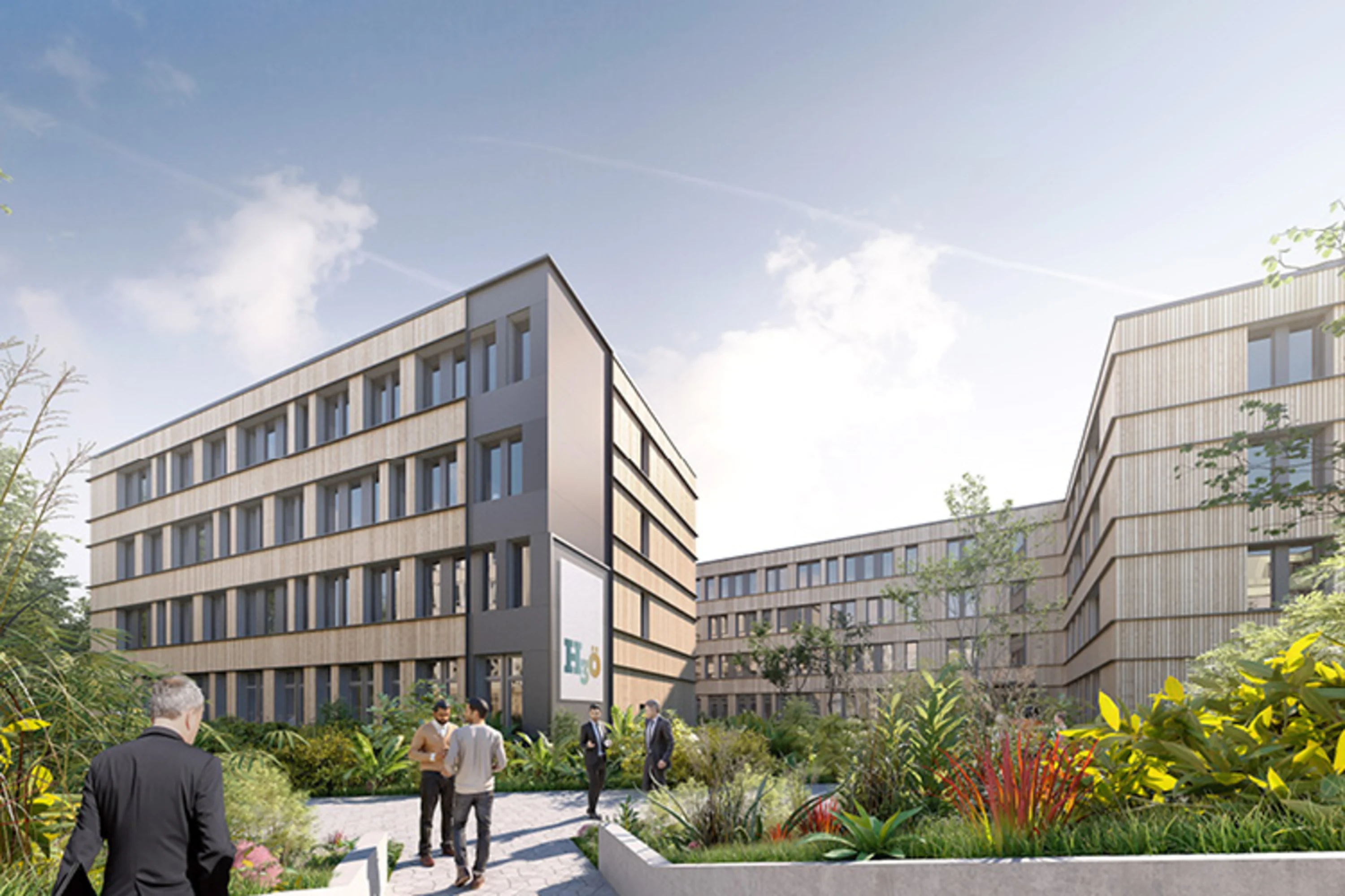 Bürogebäude WOODY aus dem nachwachsendem Rohstoff Holz