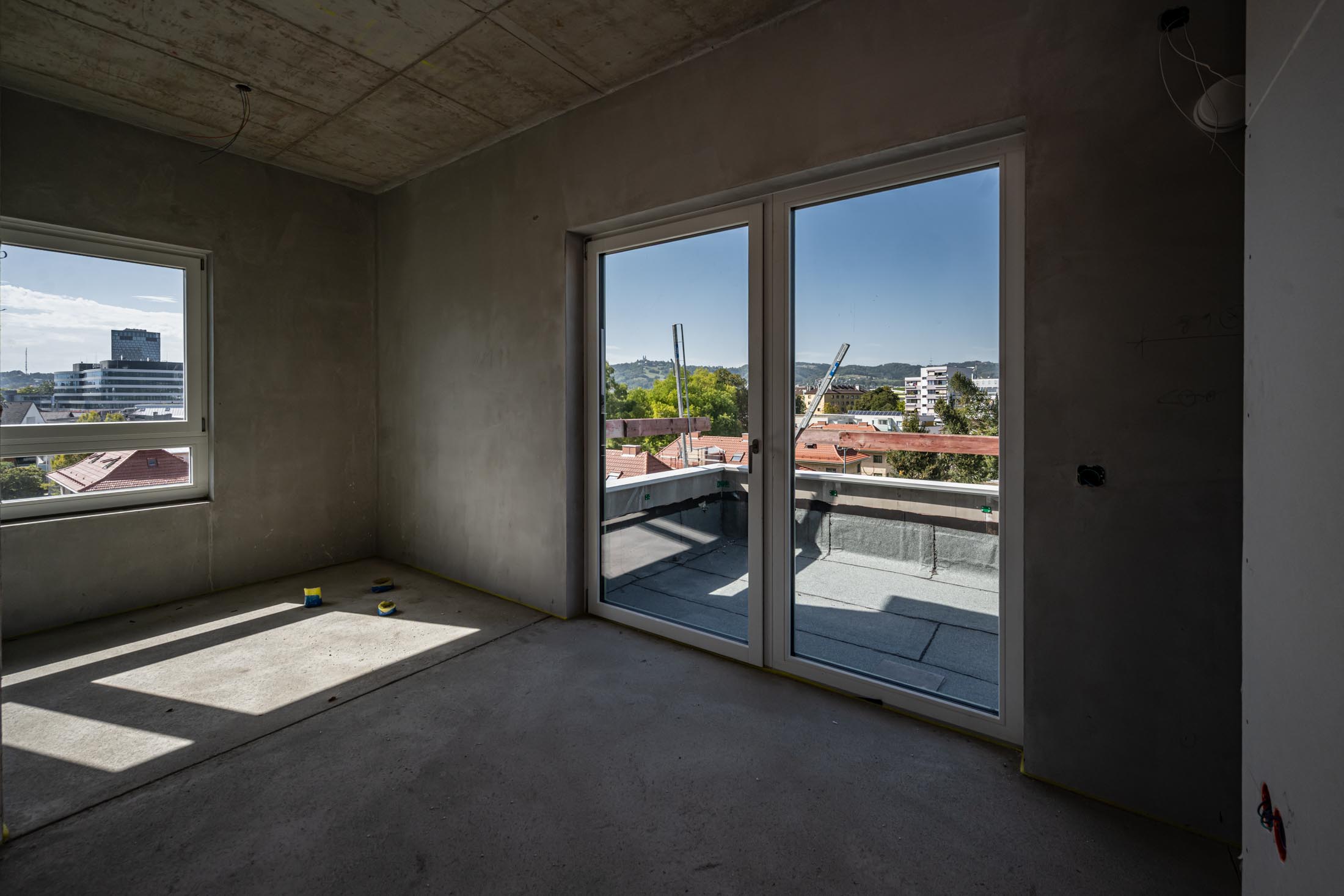 Foto: Von der Dachgeschosswohnung aus hat man einen tollen Ausblick auf Linz.