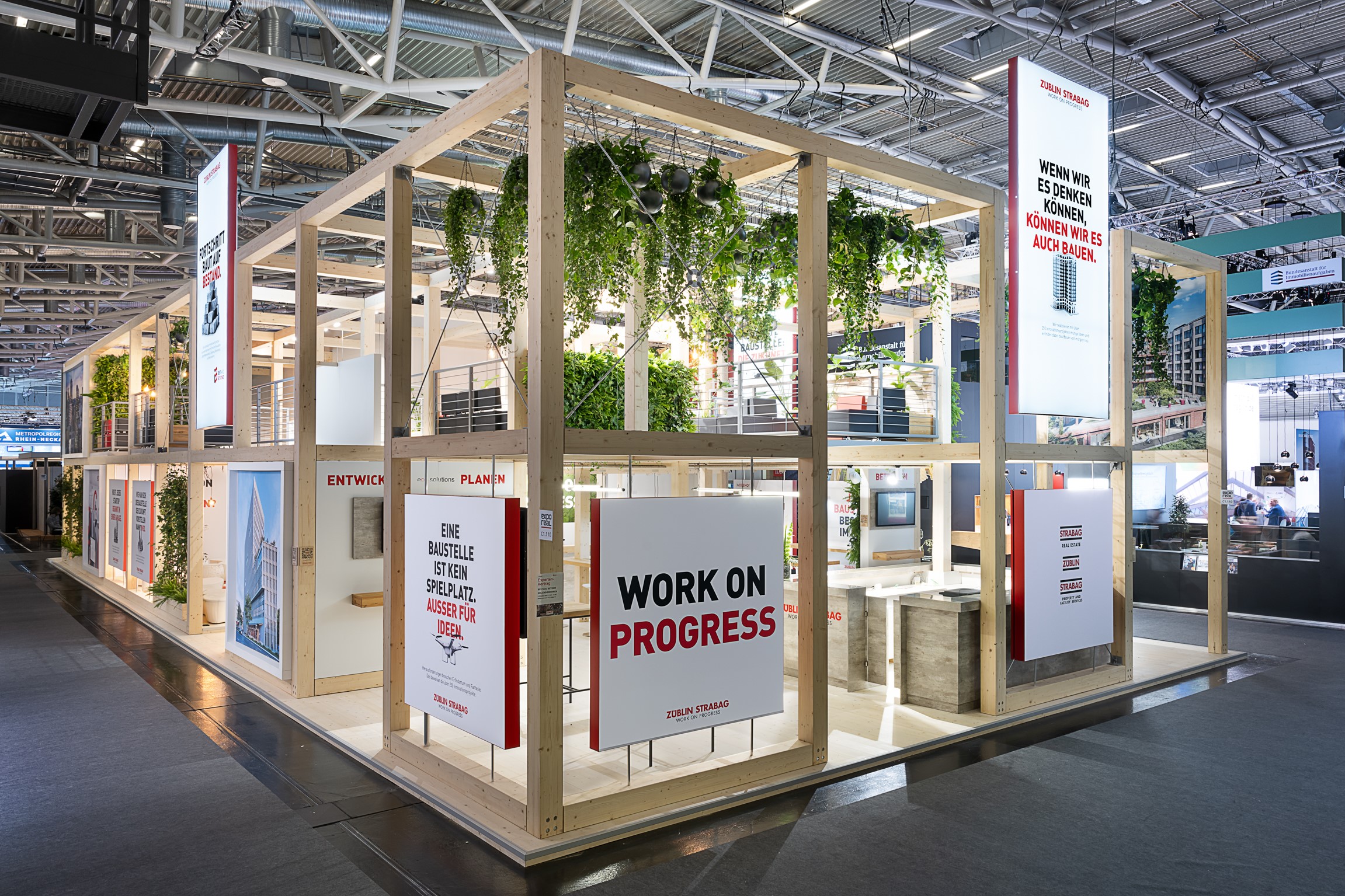 Exhibition stand at the Expo Real 2026 trade fair