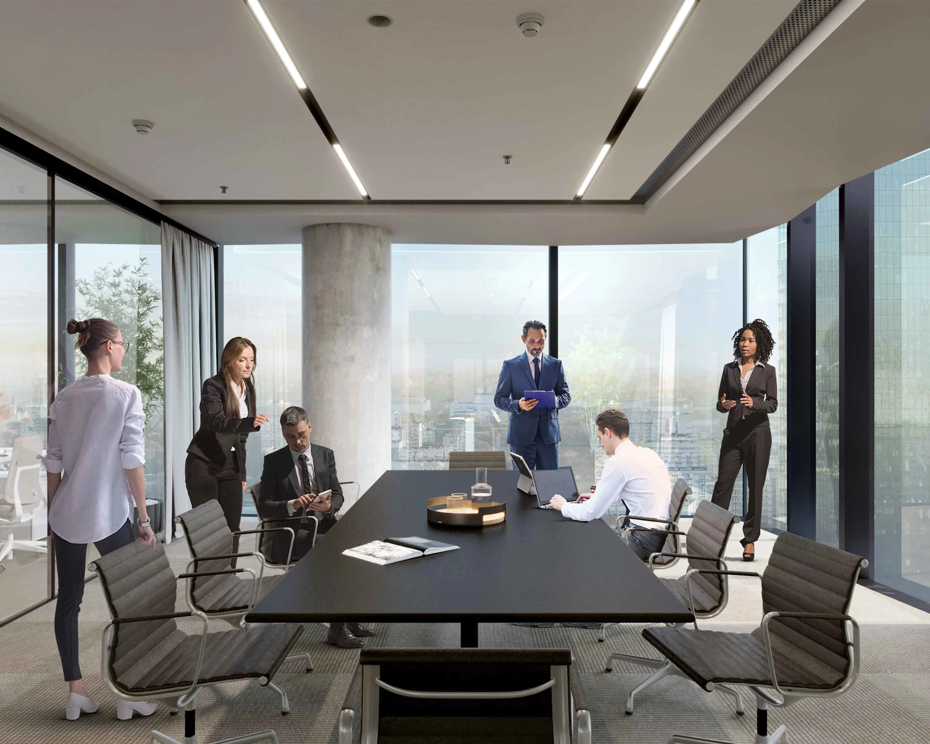 Healthy and livable working and living Photo: Bright and large spaces ensure the right meeting