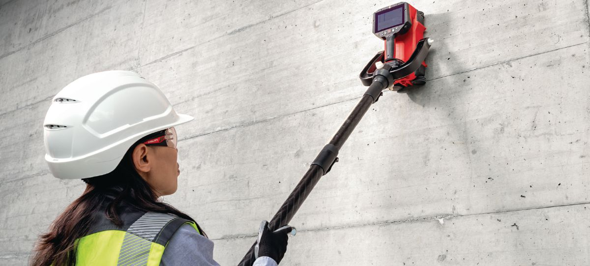 Системи сканування Hilti легко виявлять приховані труби, електричні дроти під напругою чи арматуру.